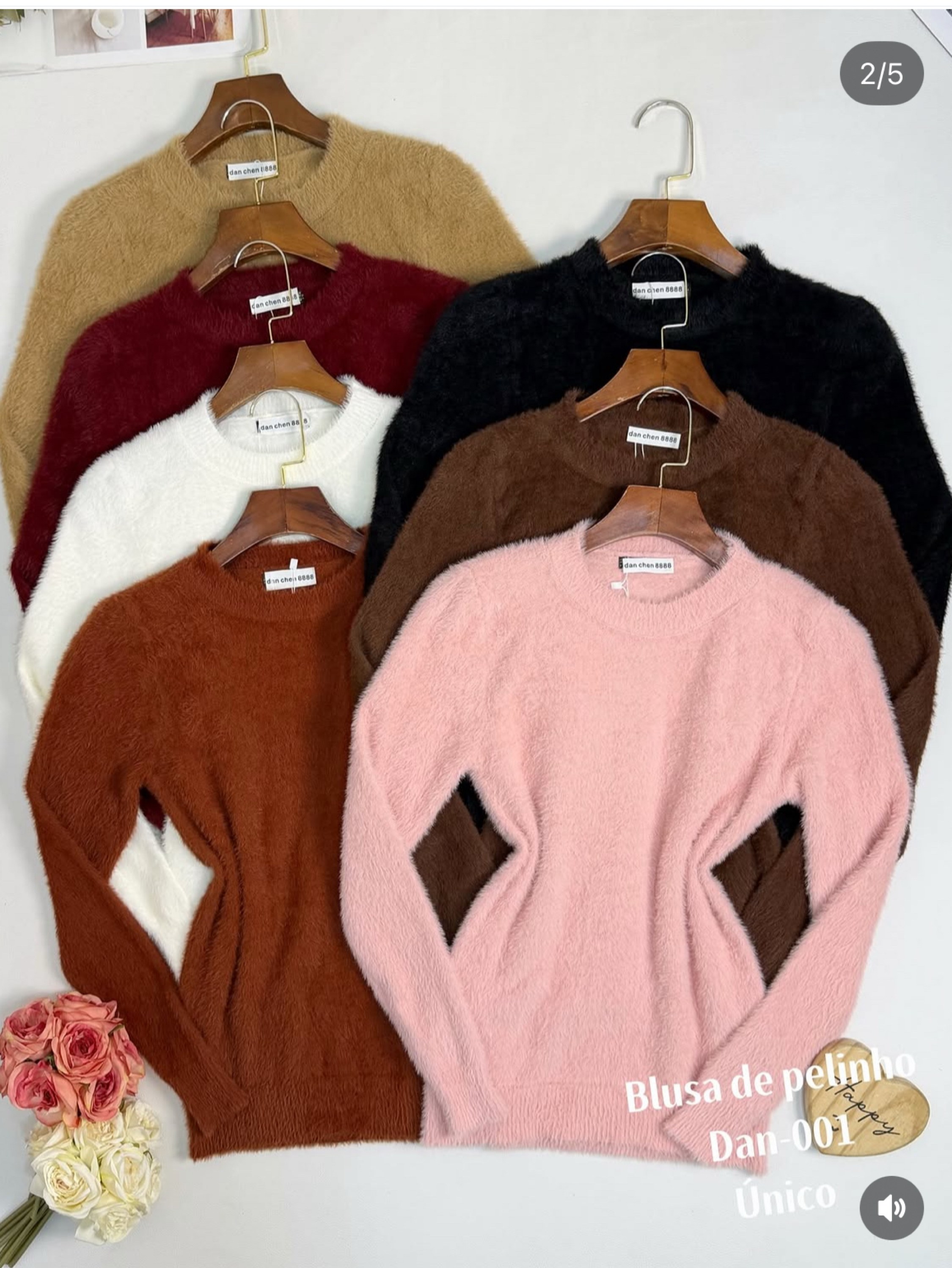 Blusa de pelinho grosso