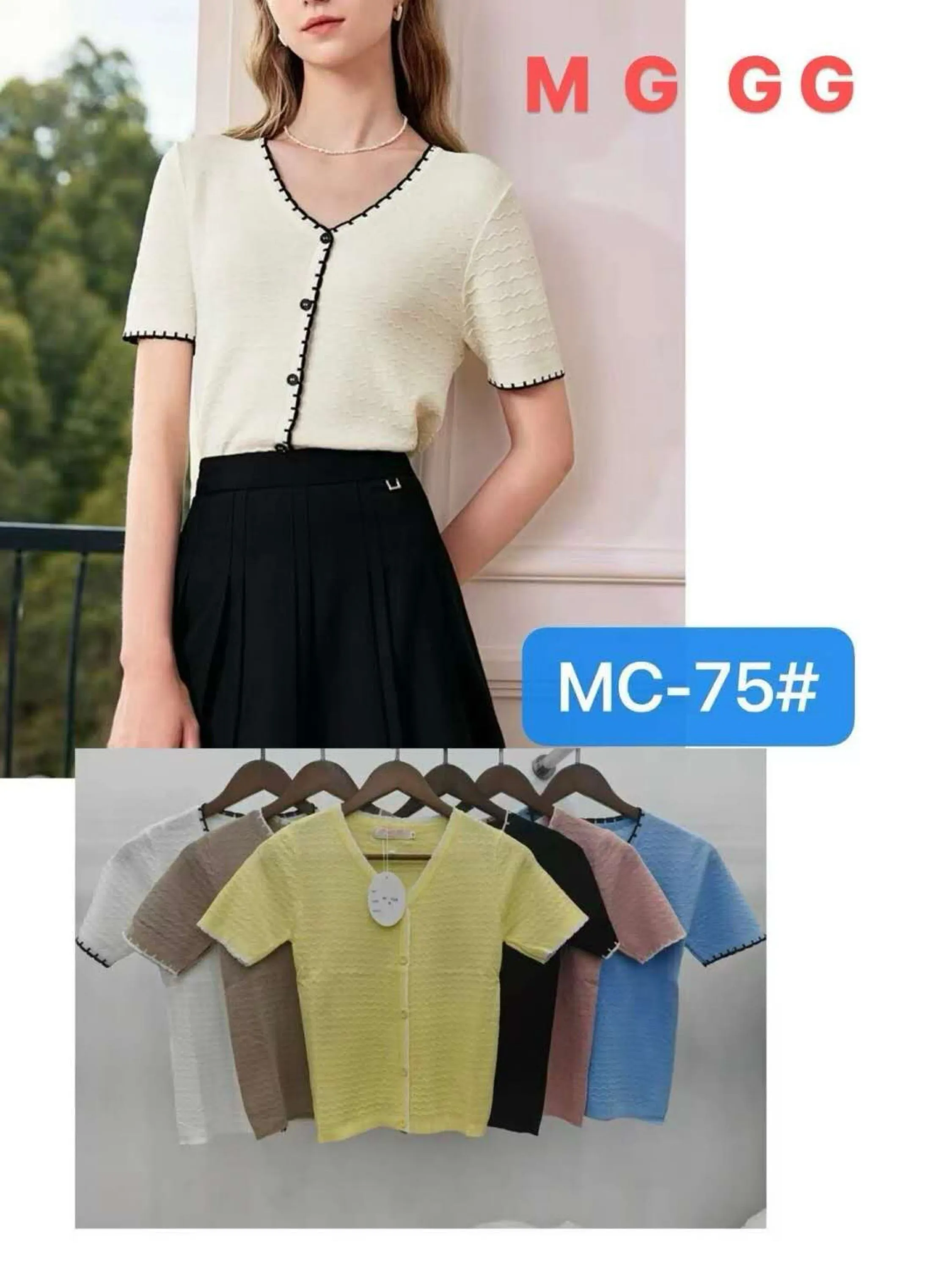 Blusa modal manga curta