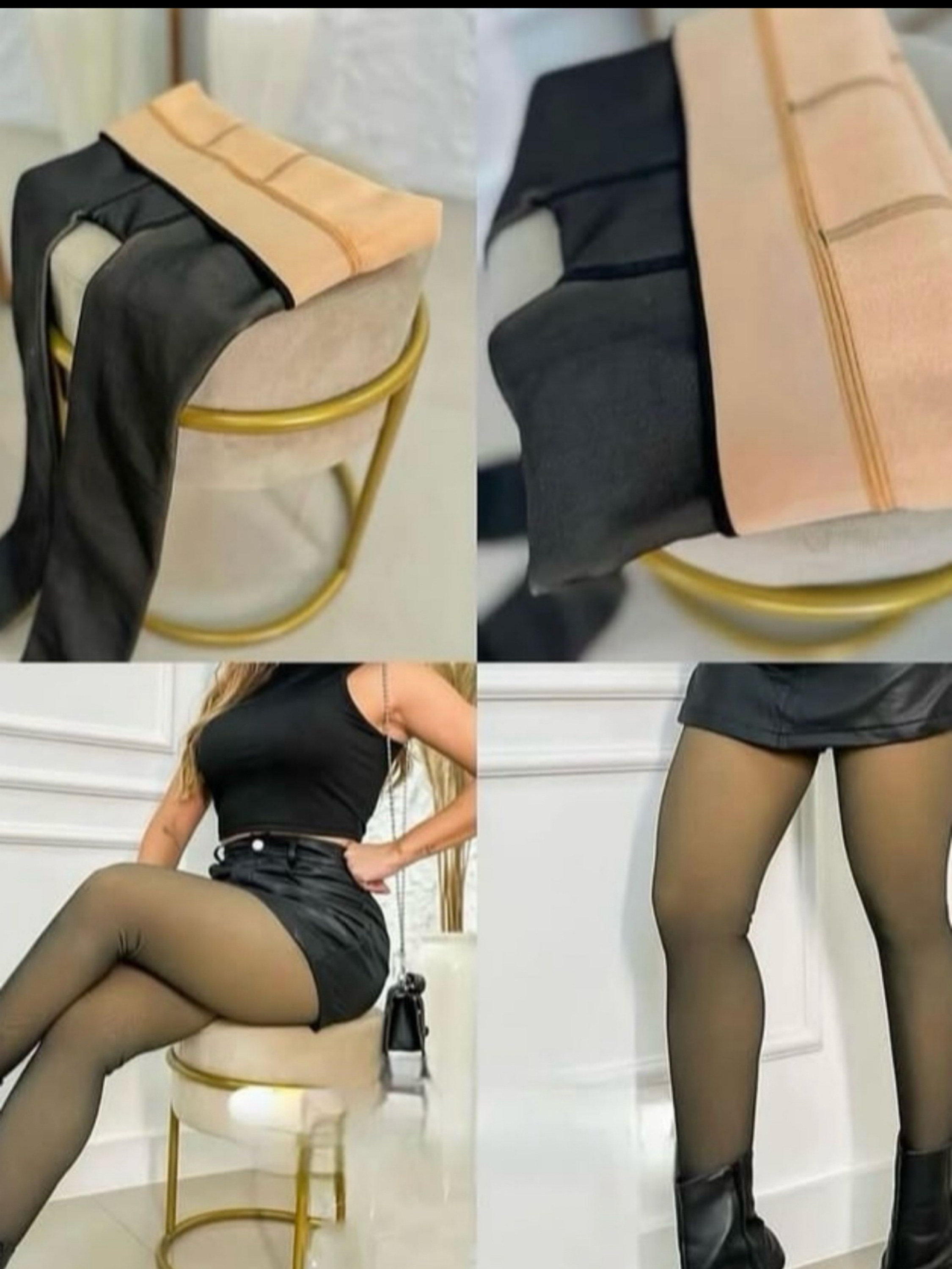 Meia calça pelúcia