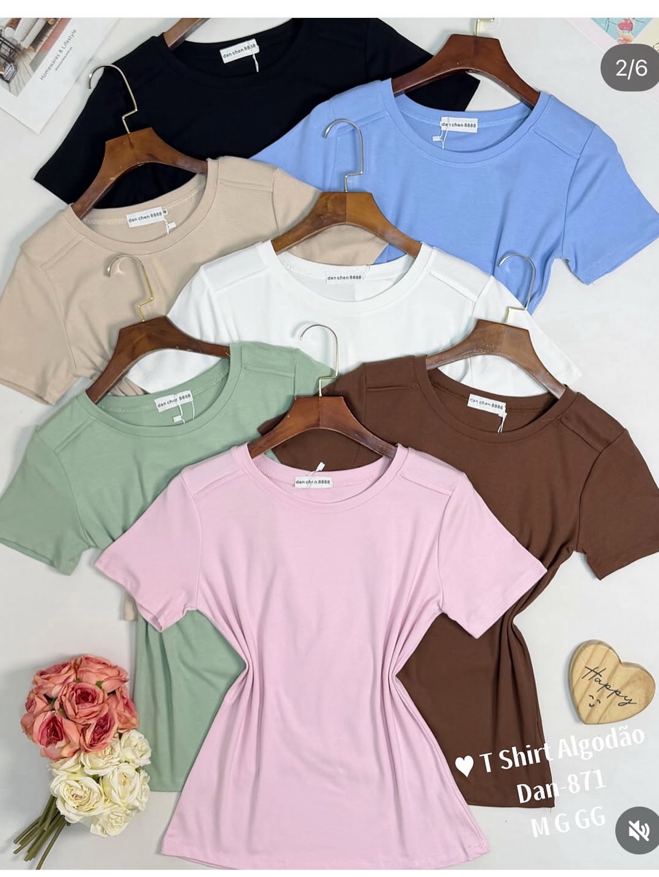 T shirt algodão