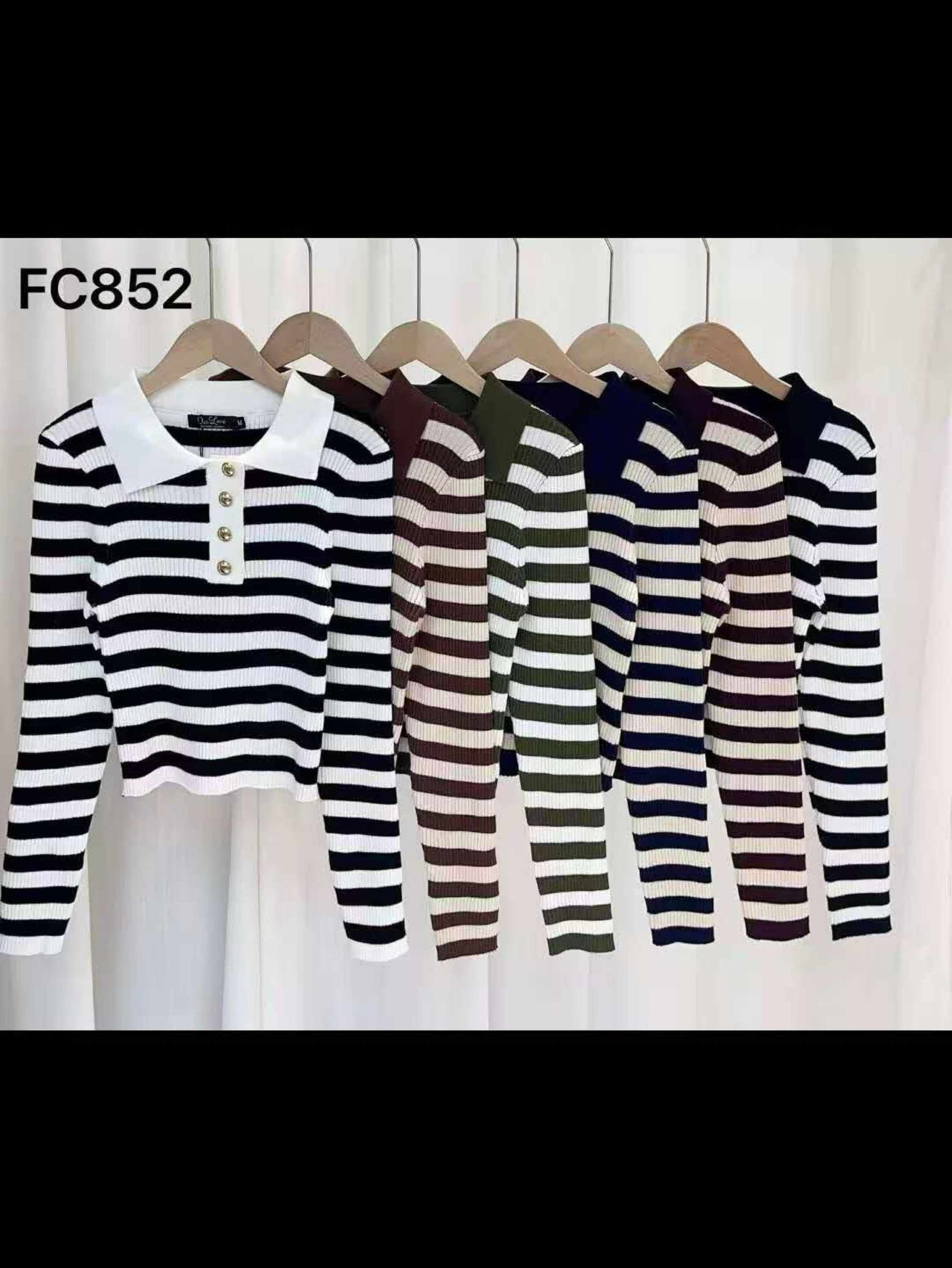 Blusa modal cropped listrado