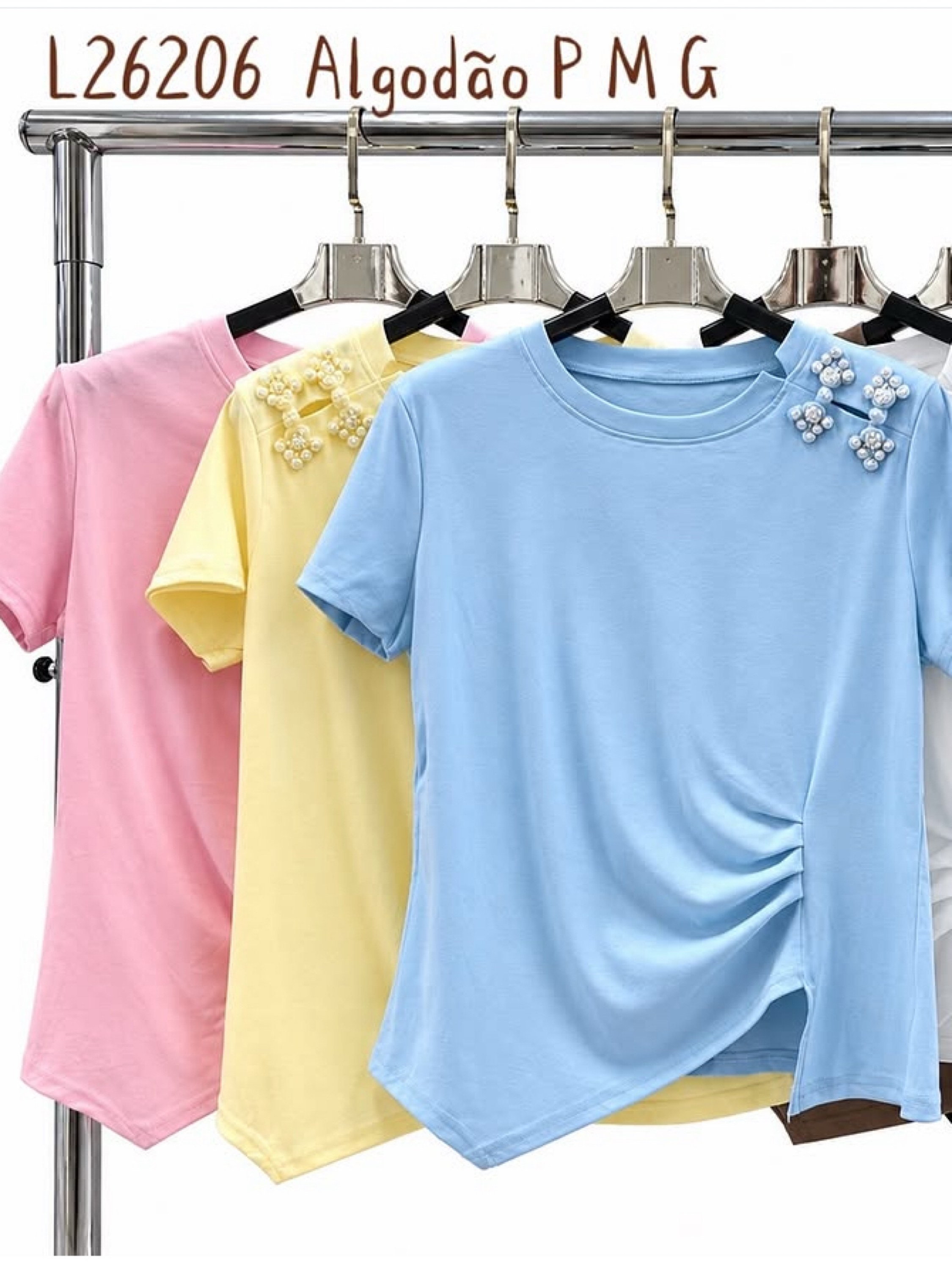 T shirt algodão importado