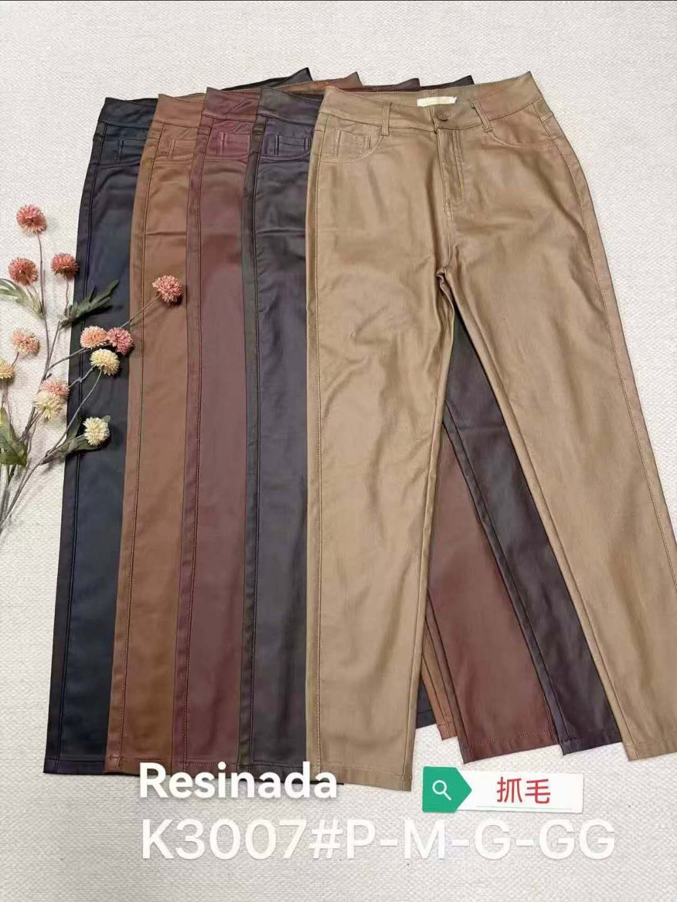 Calça resinada flanelado
