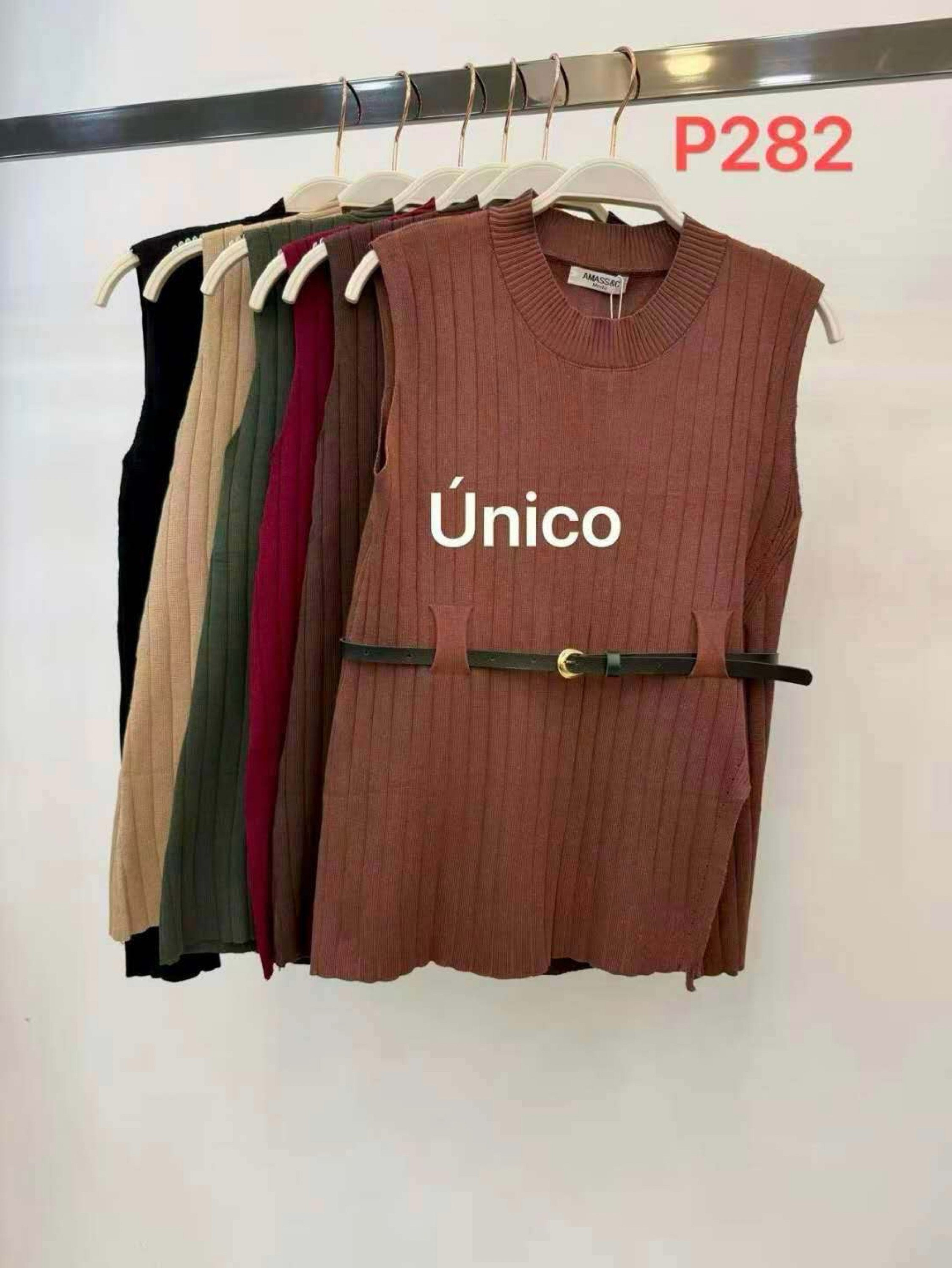 Colete modal com cinto