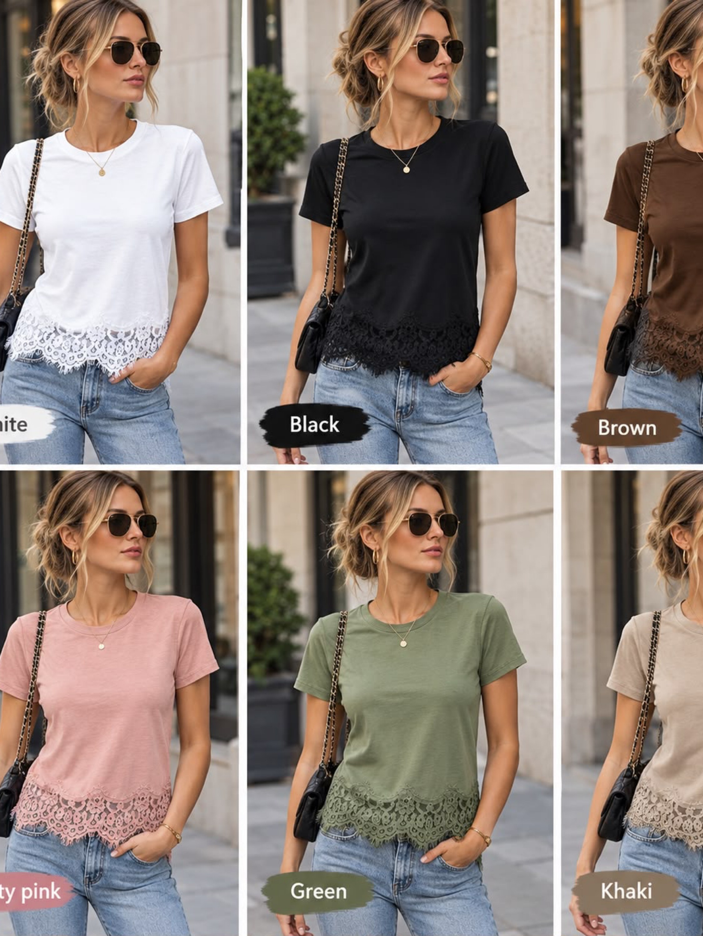T shirt com renda
