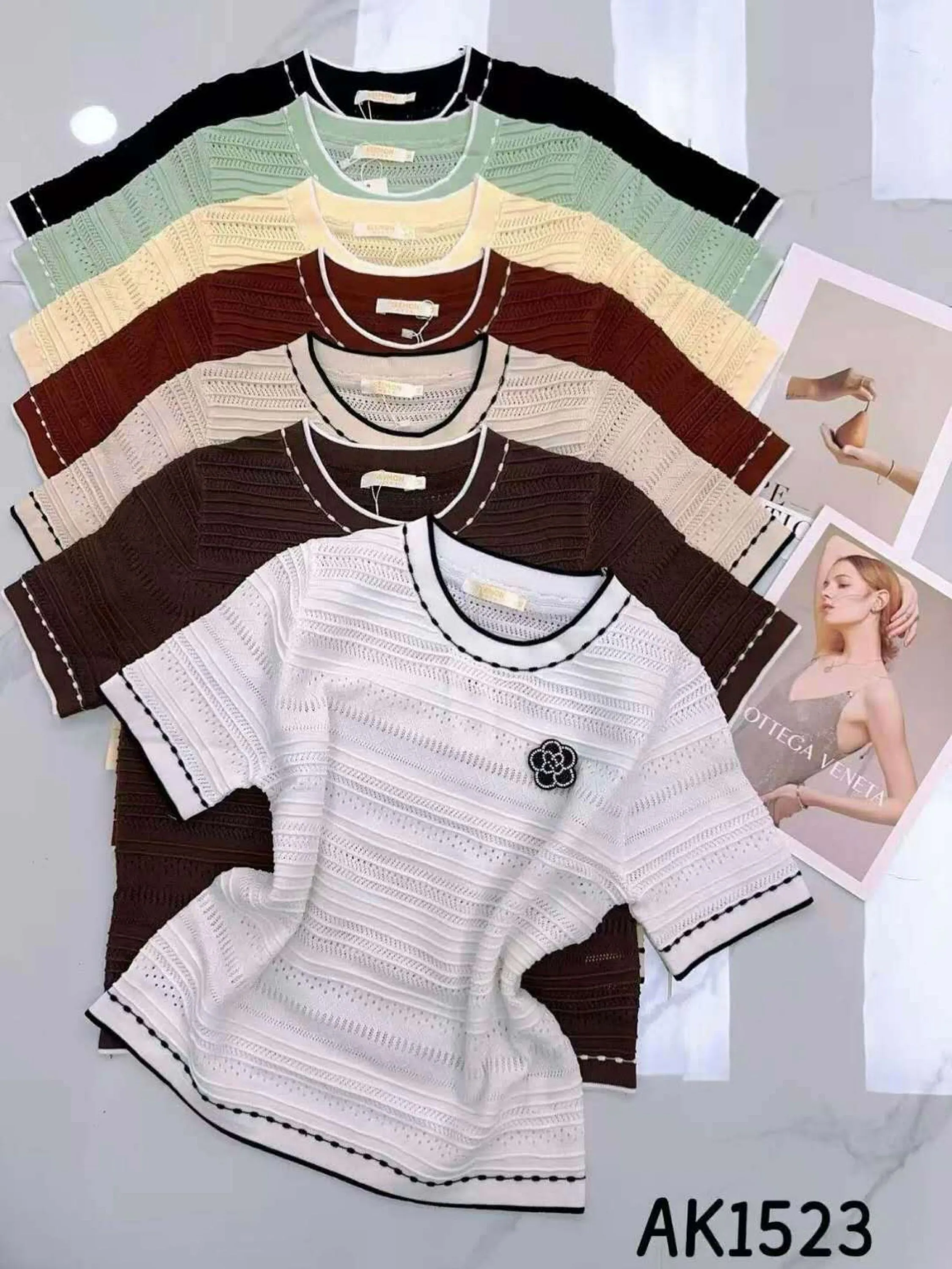 Blusa modal manga curta