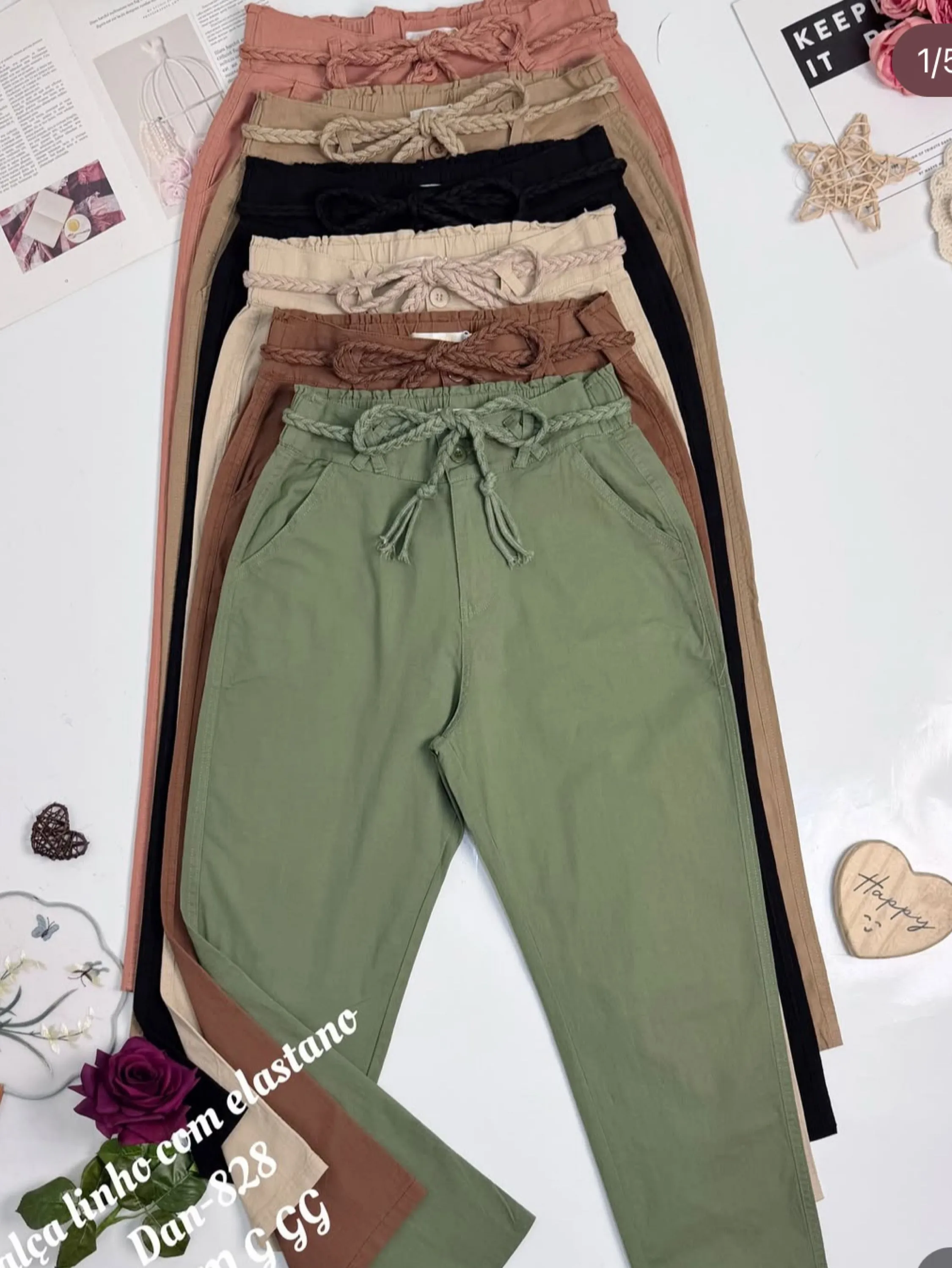 Calça de linho