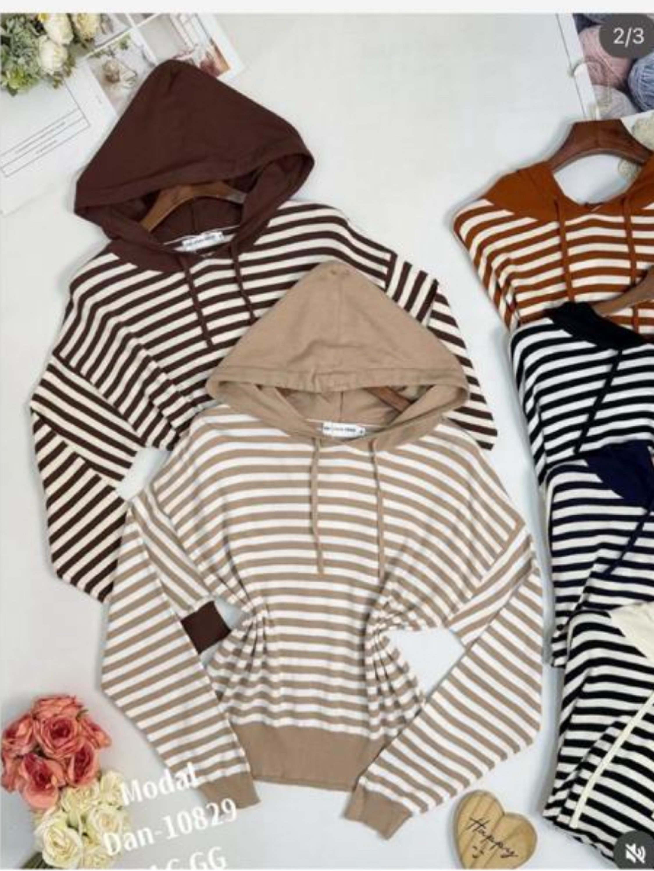 Blusa modal listrado com capus