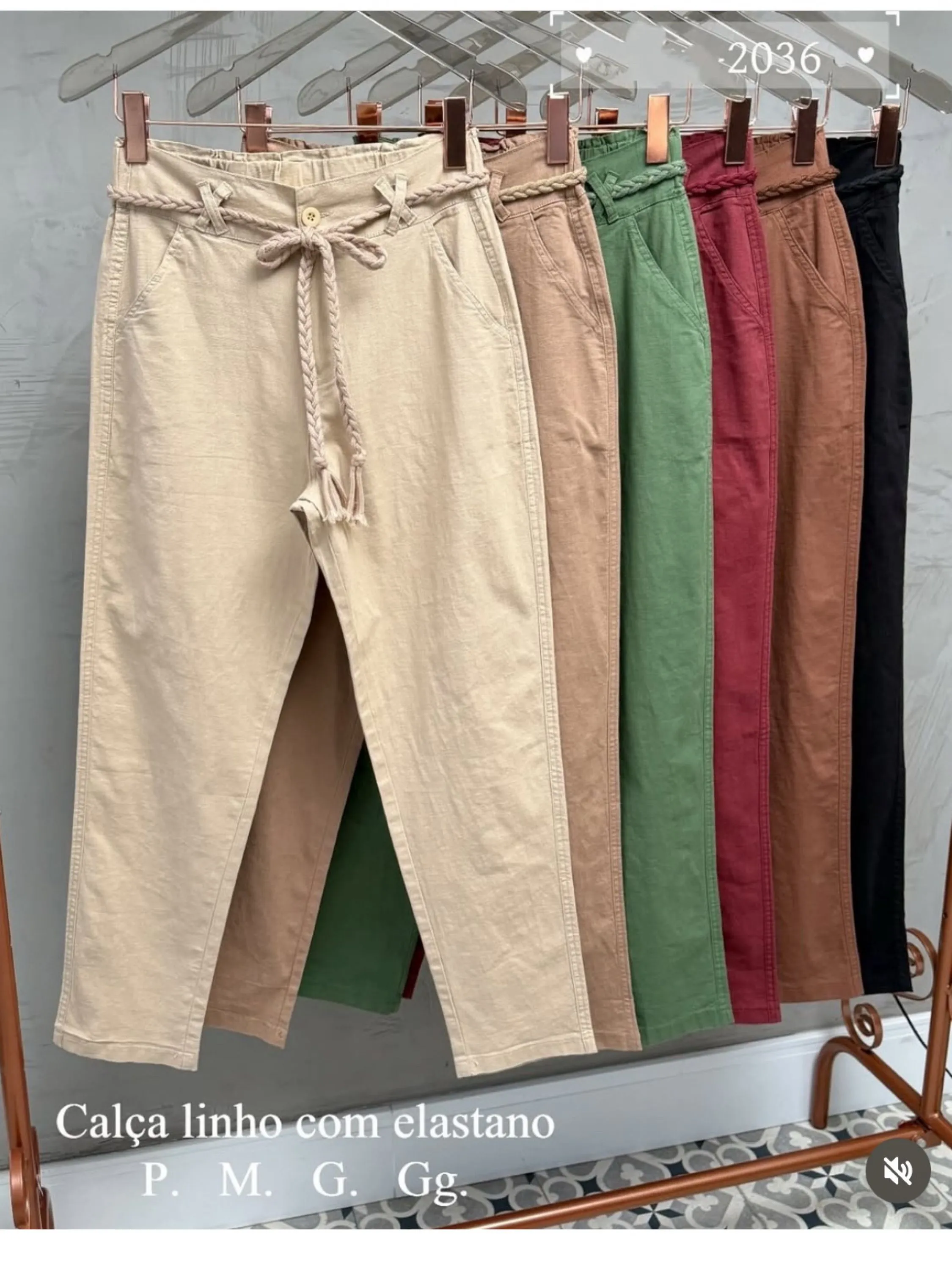 Calça de linho