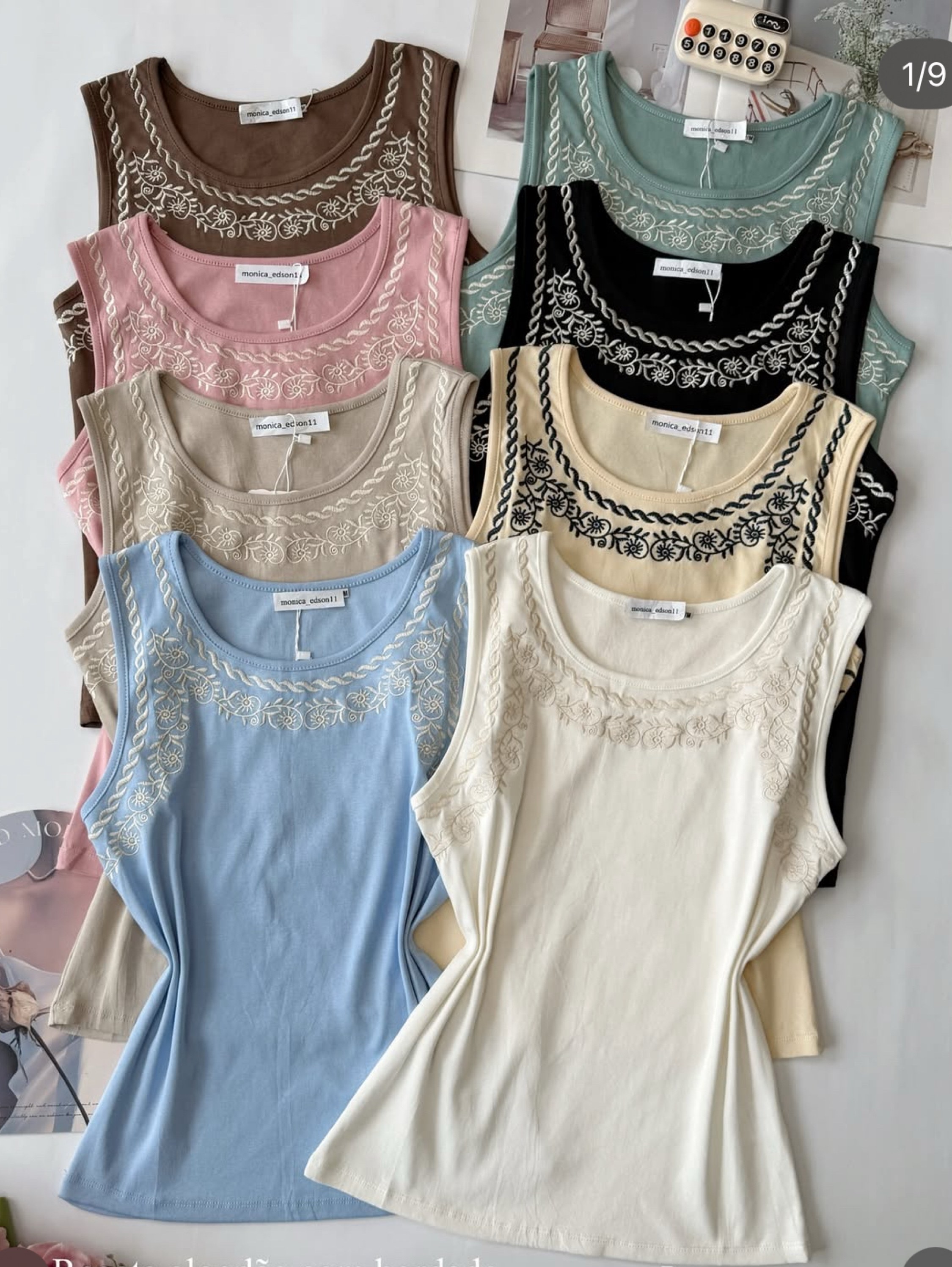 Regata algodão bortado