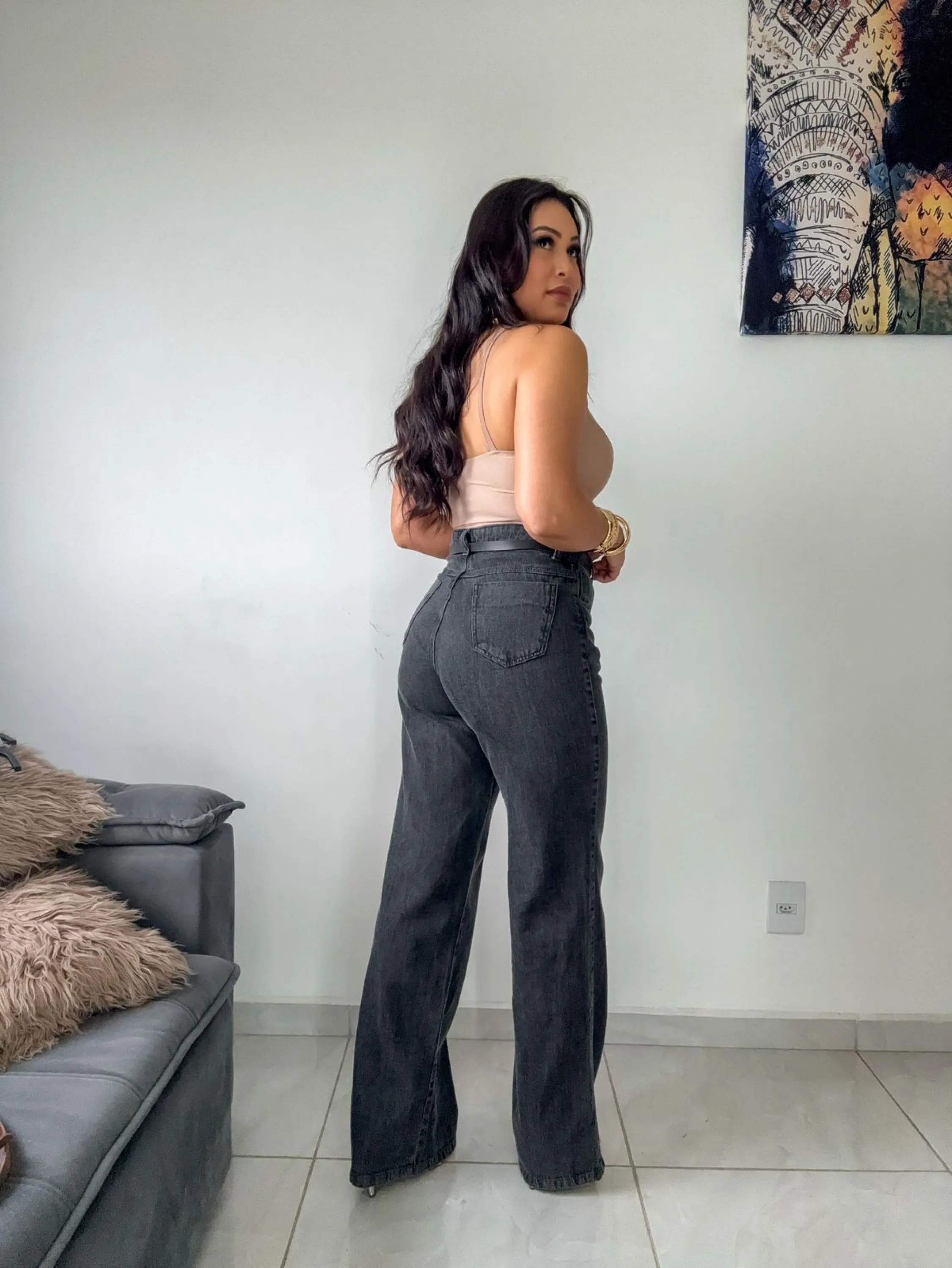 Calça Jeans Preto