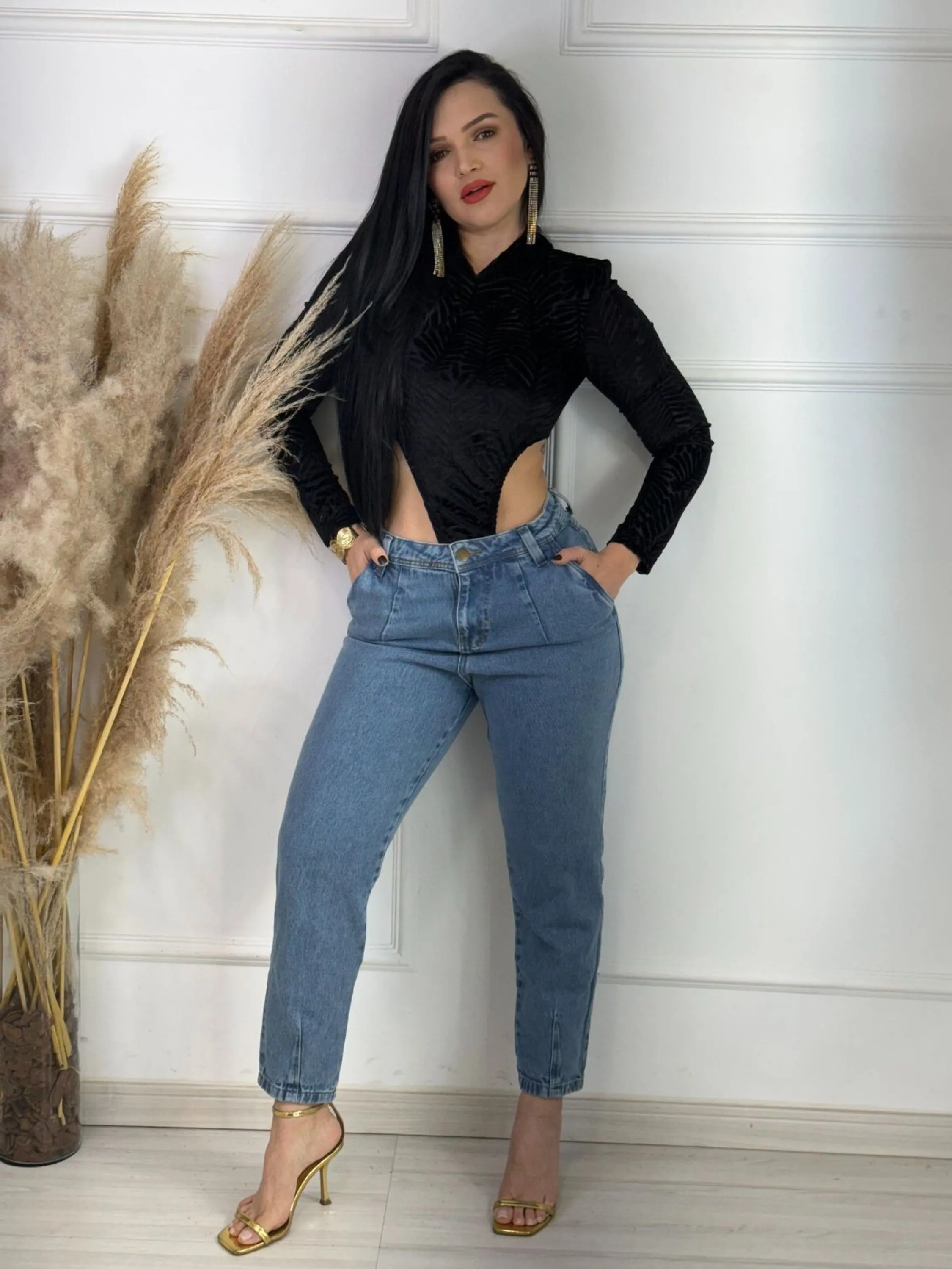 Calça Jeans Mom