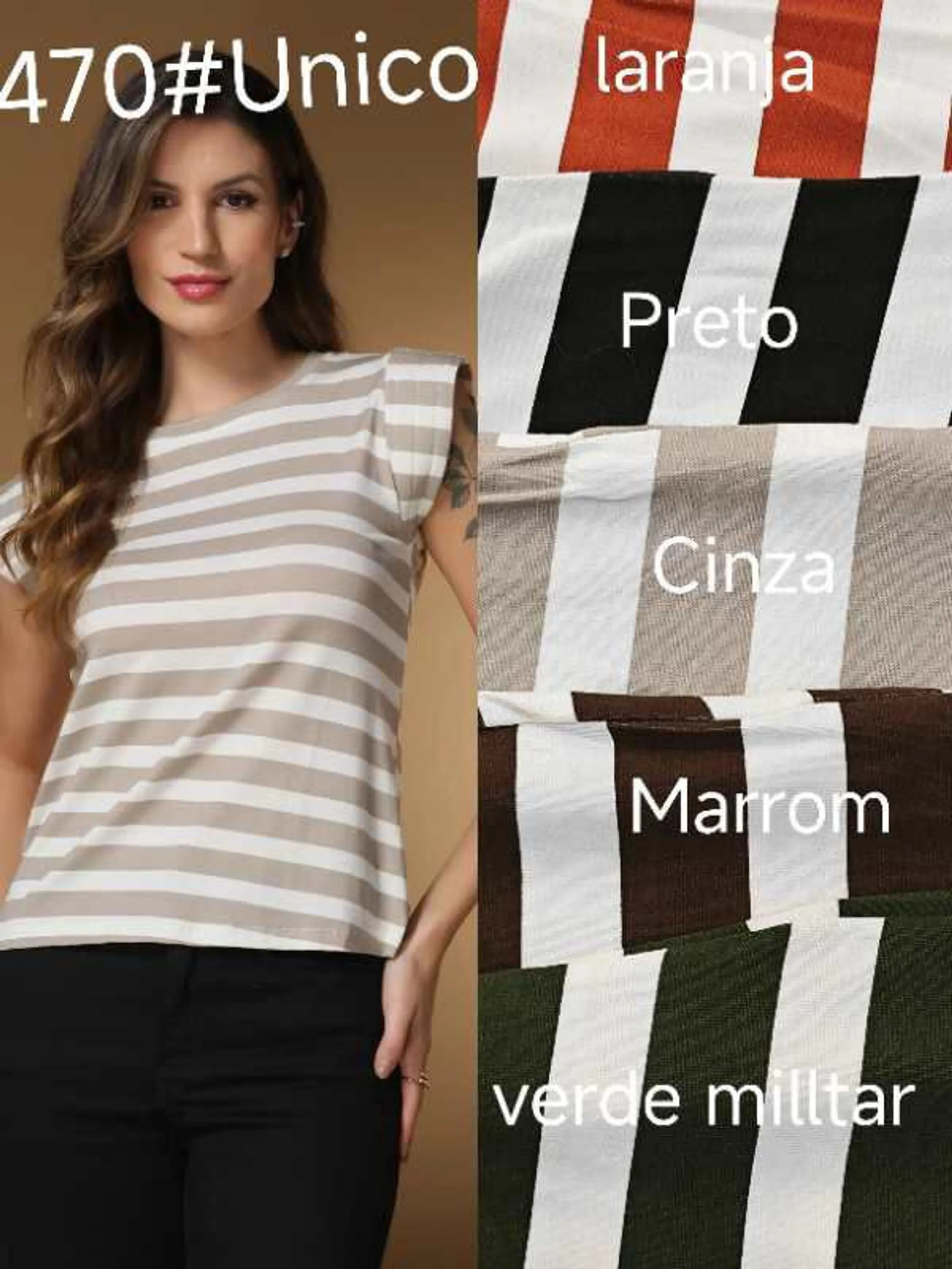 Blusa musclee tee listrada