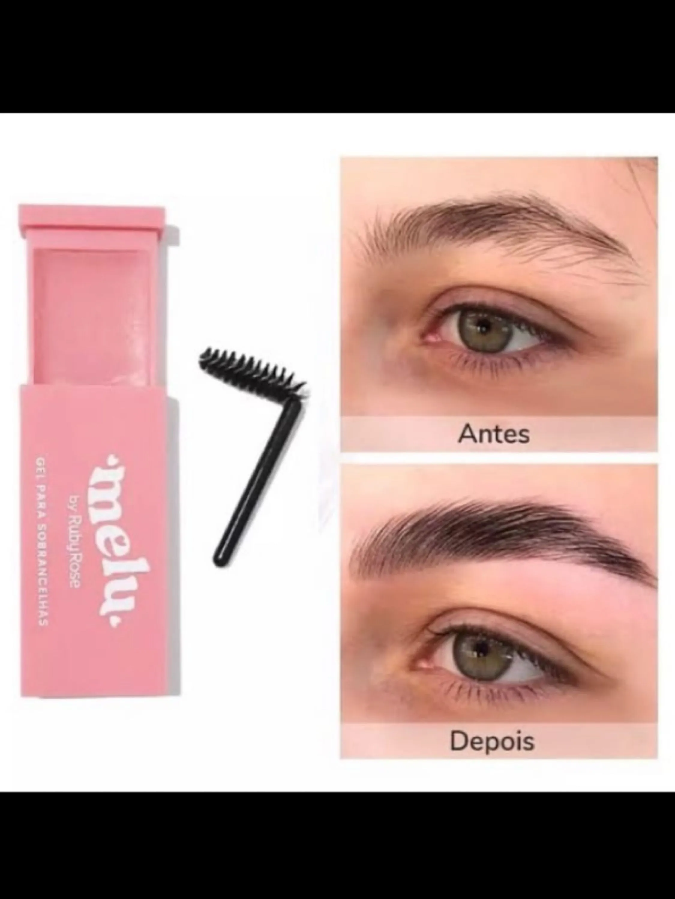 Gel de sobrancelha MELU com aplicador - Naluna Makeup