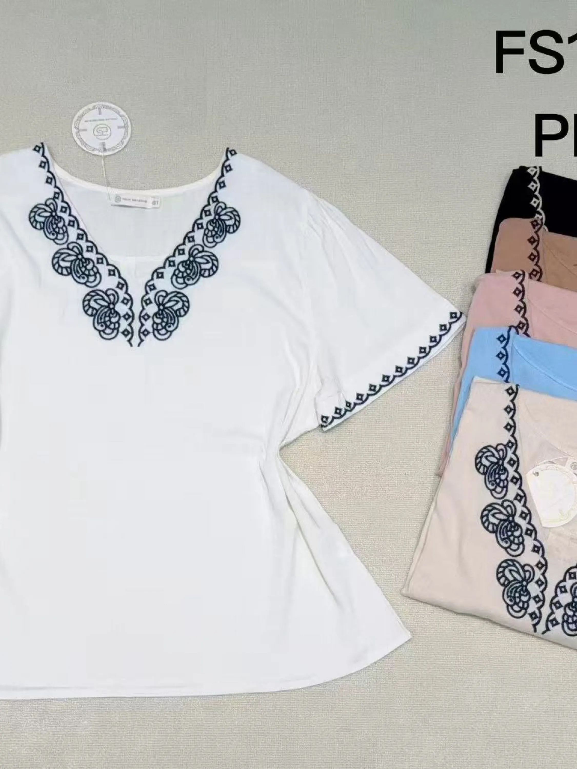 Plus Blusas manga curta wei060708
