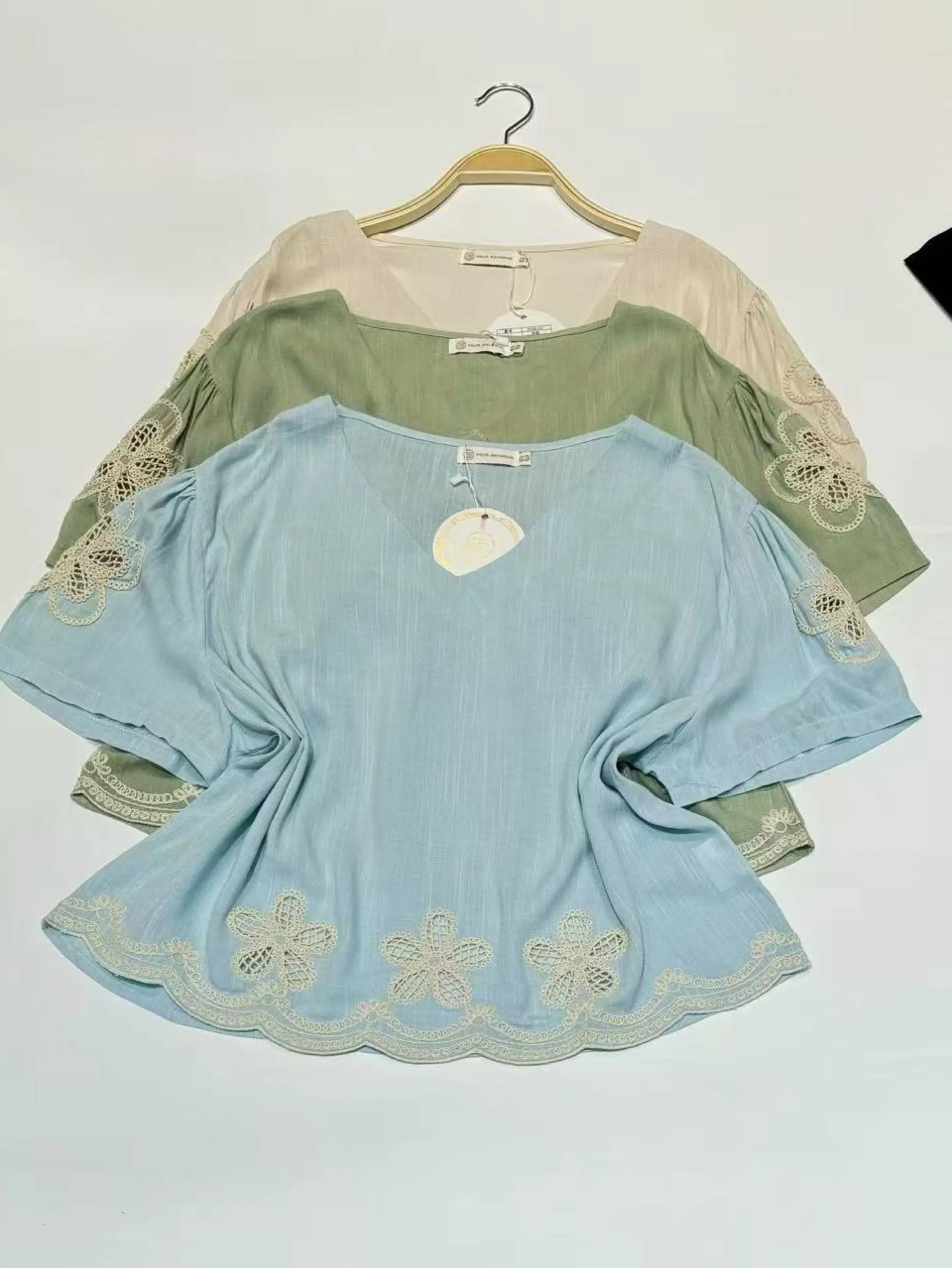 Plus Blusas manga curta  wei060708