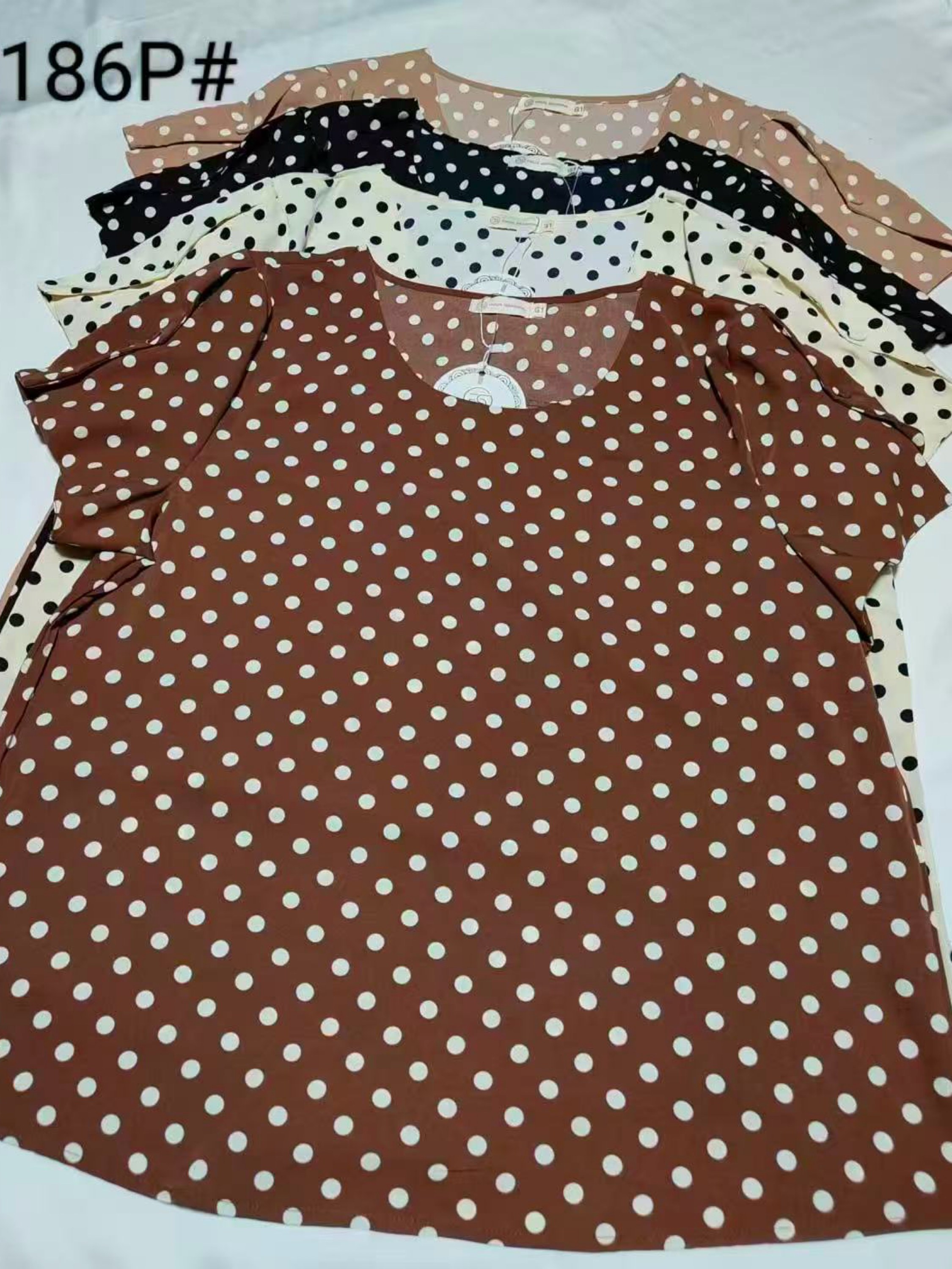 Plus blusas manga curta wei060708
