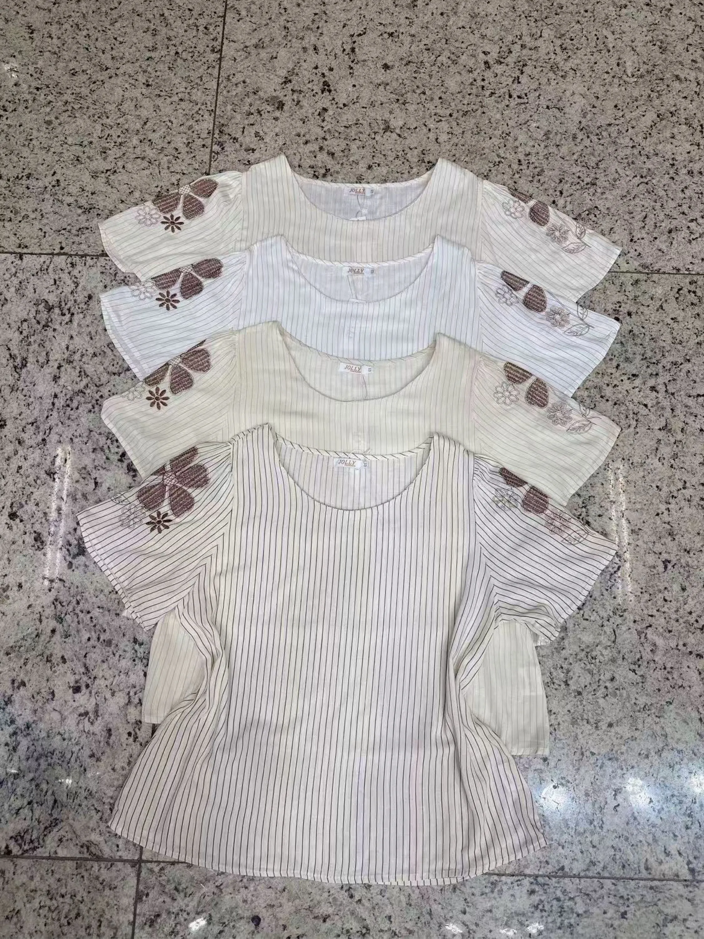 Plus Blusas manga curta wei060708