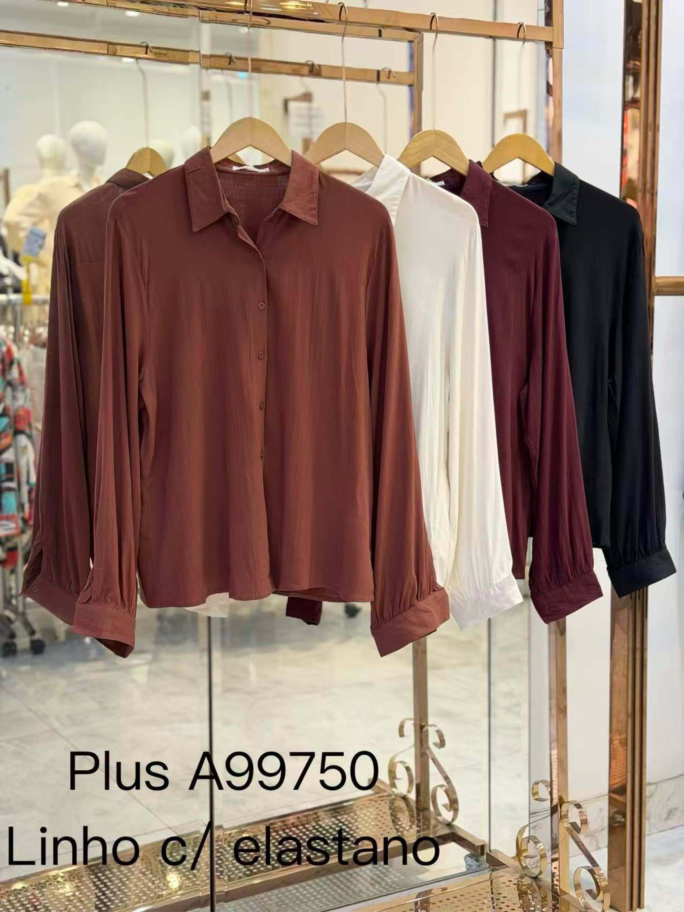 Plus Camisa manga longa wei060708