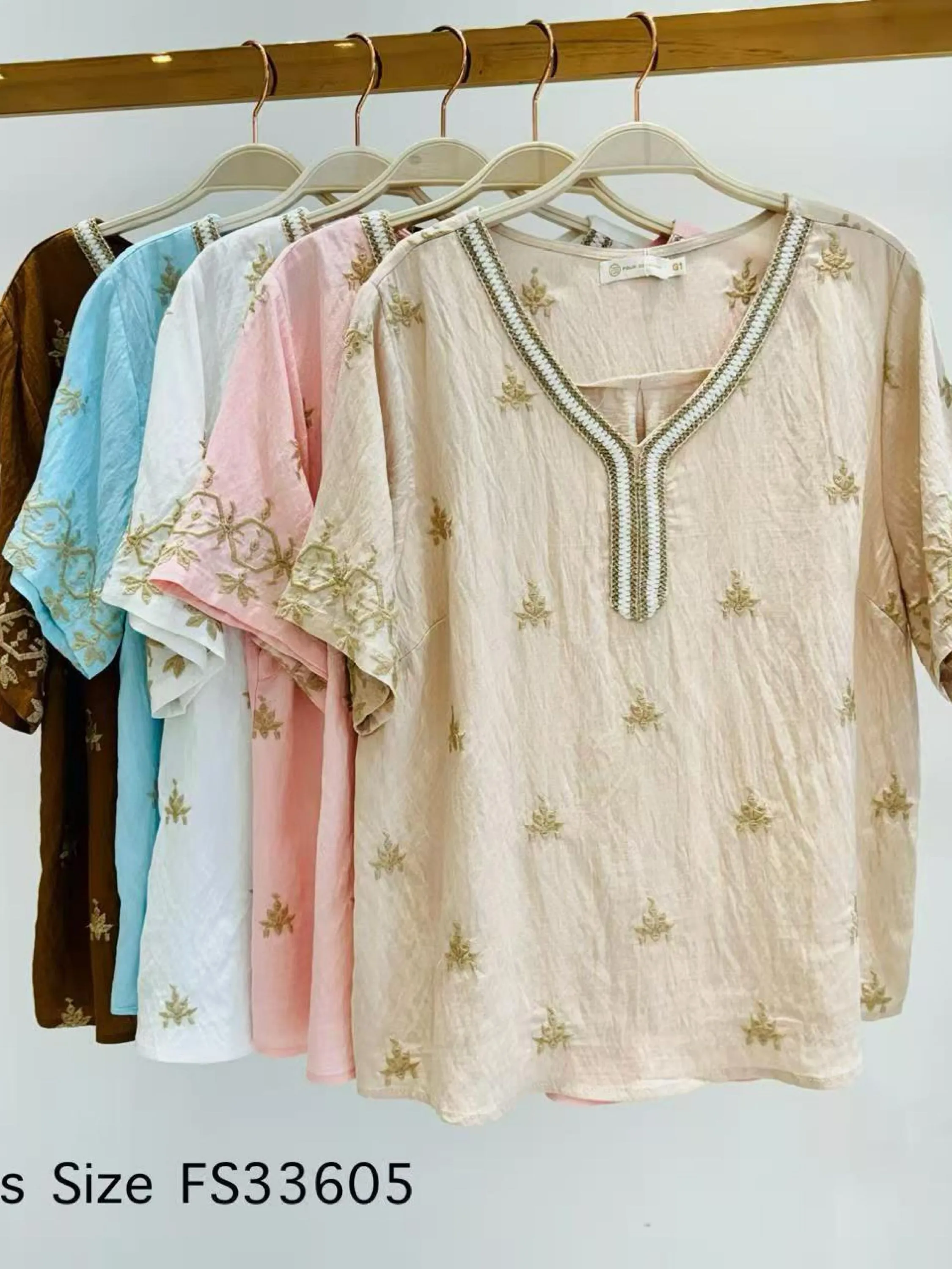 Plus Blusas manga curta wei060708