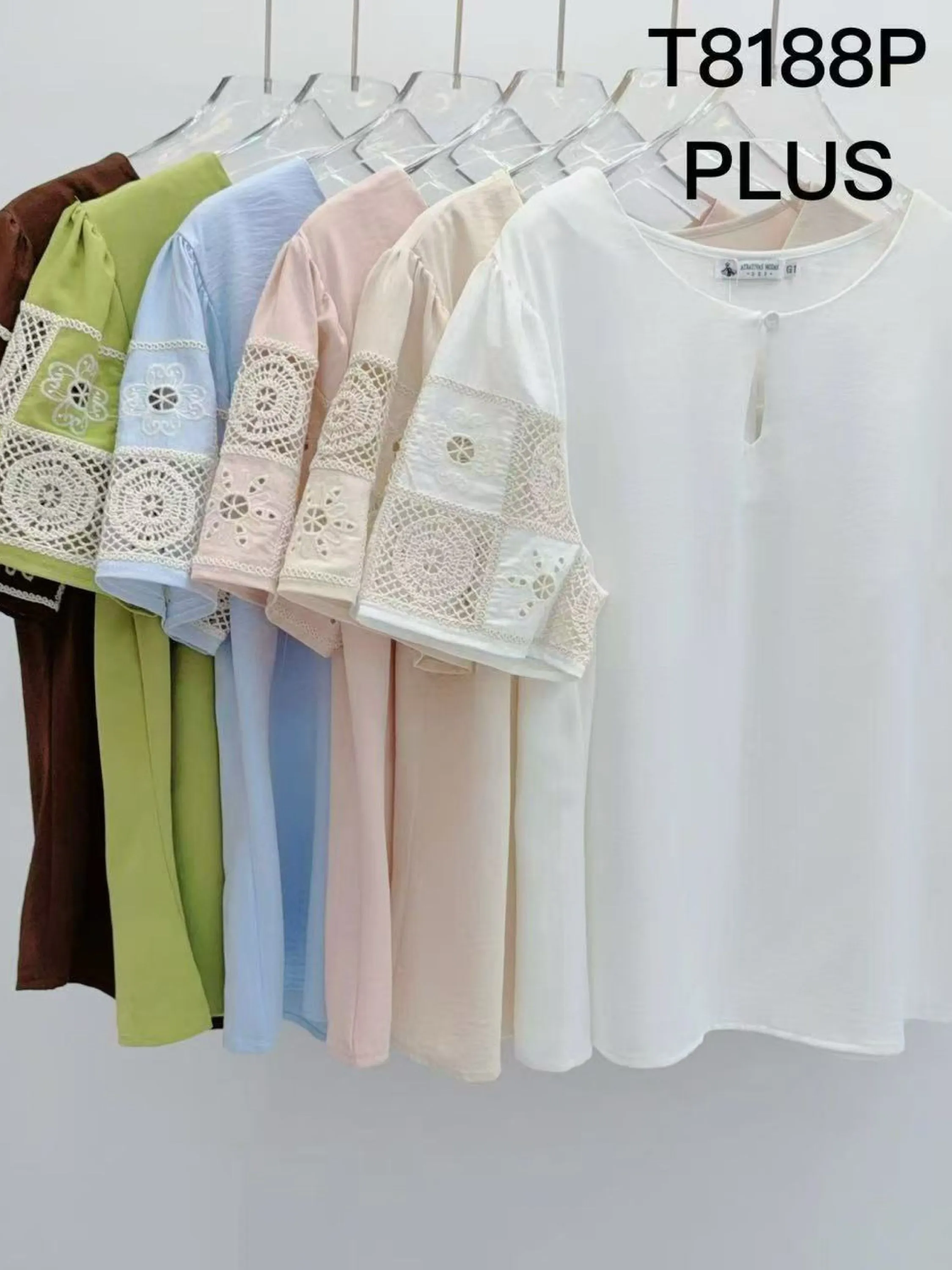 Plus  Blusas manga curta wei060708