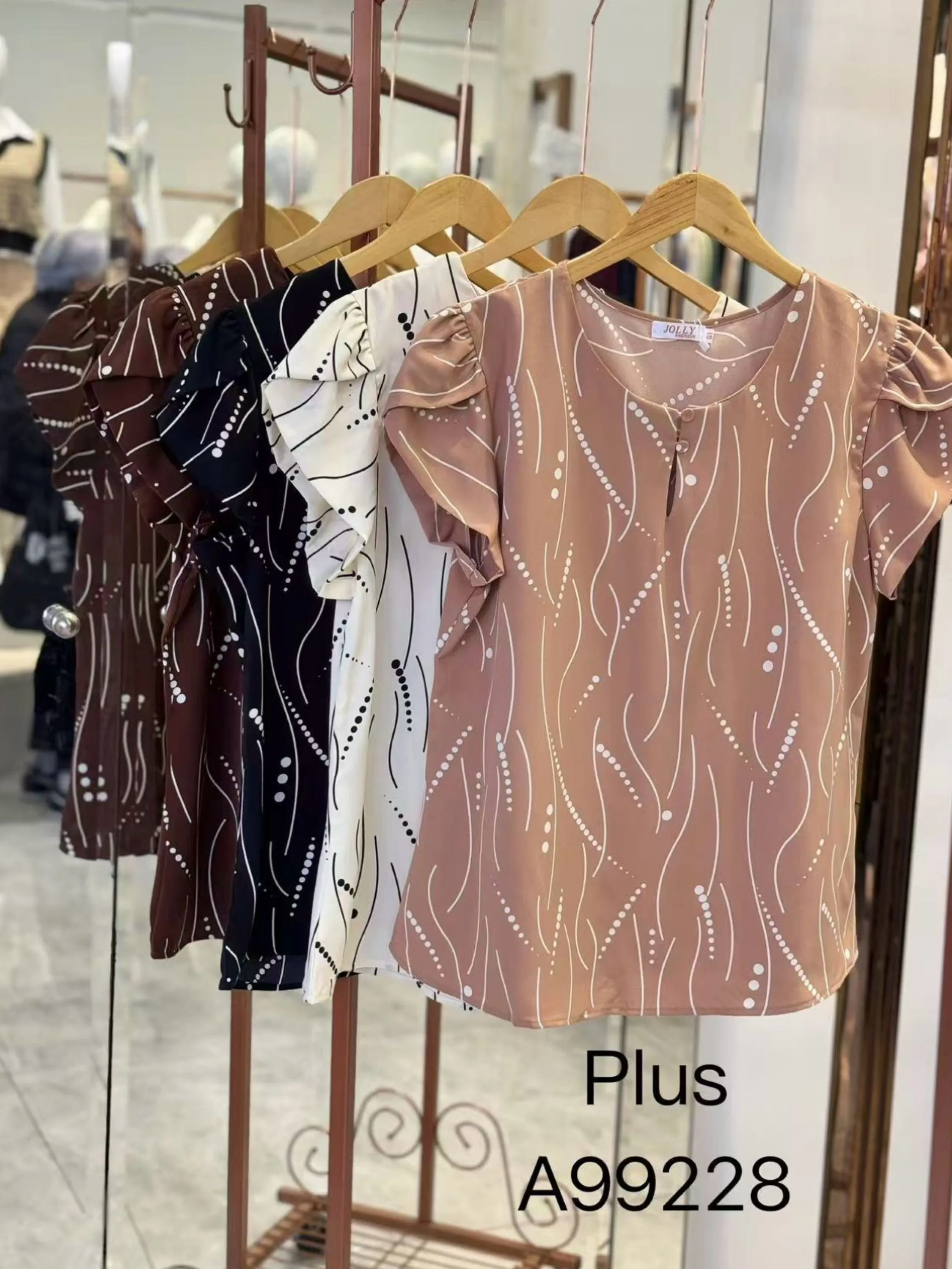 Plus blusas manga curta wei060708