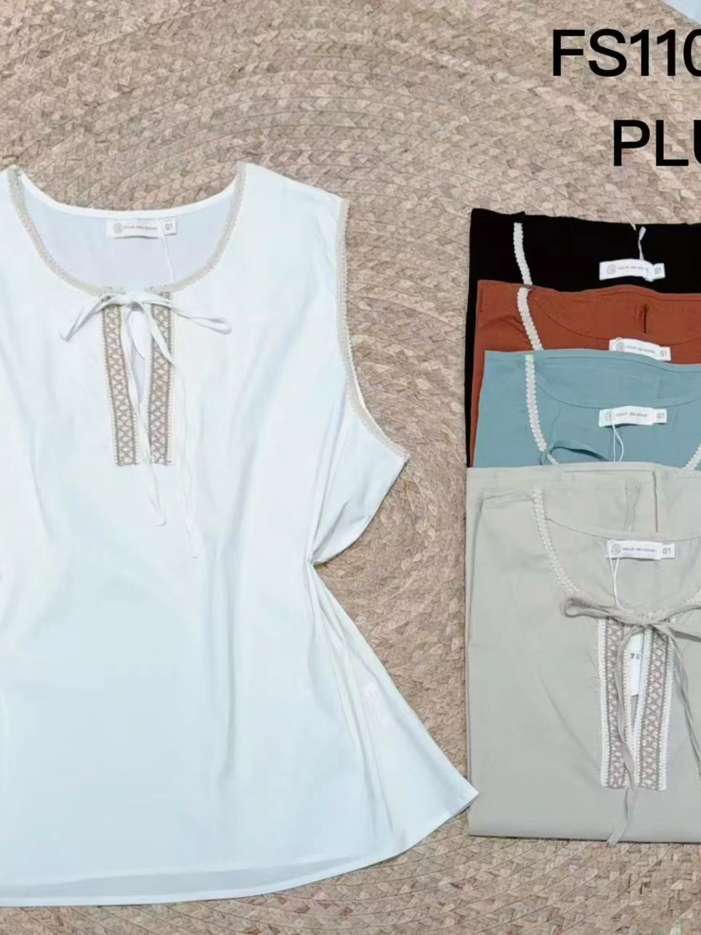 Plus Blusas manga curta wei060708