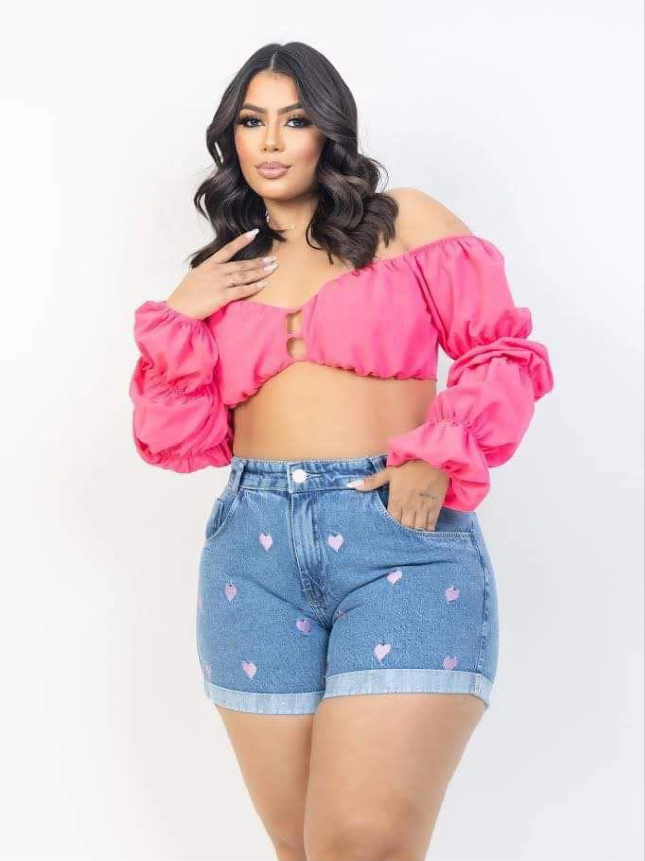 Short jeans plus size