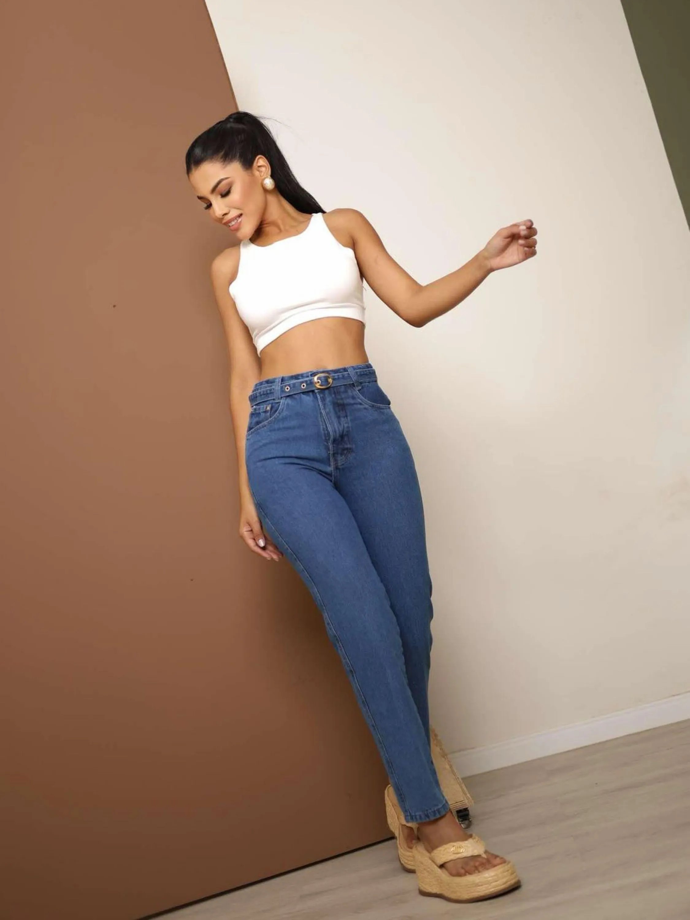 Calça mom jeans