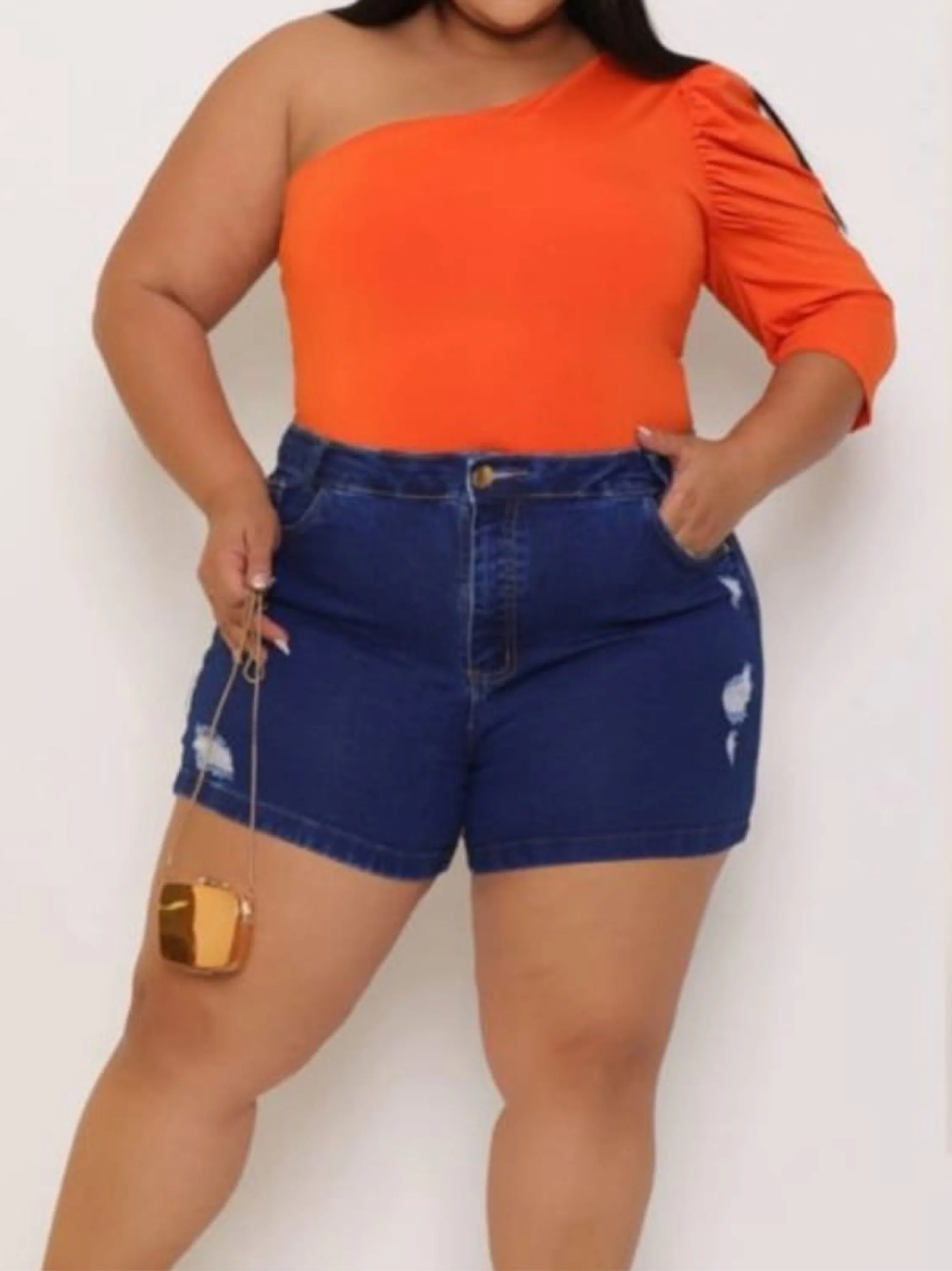 Short jeans plus size