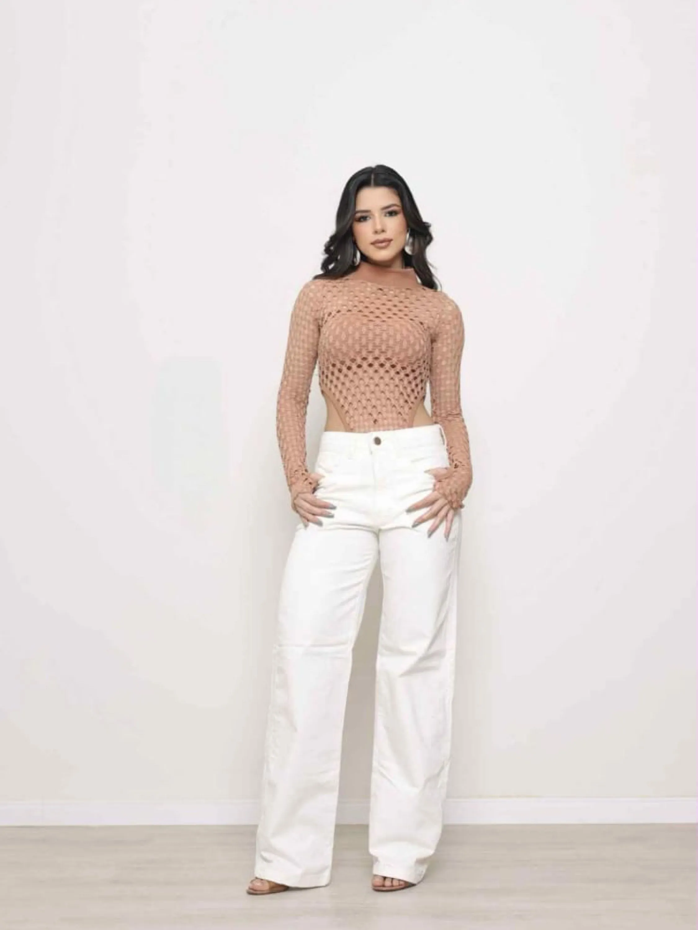 Wide leg sem laicra