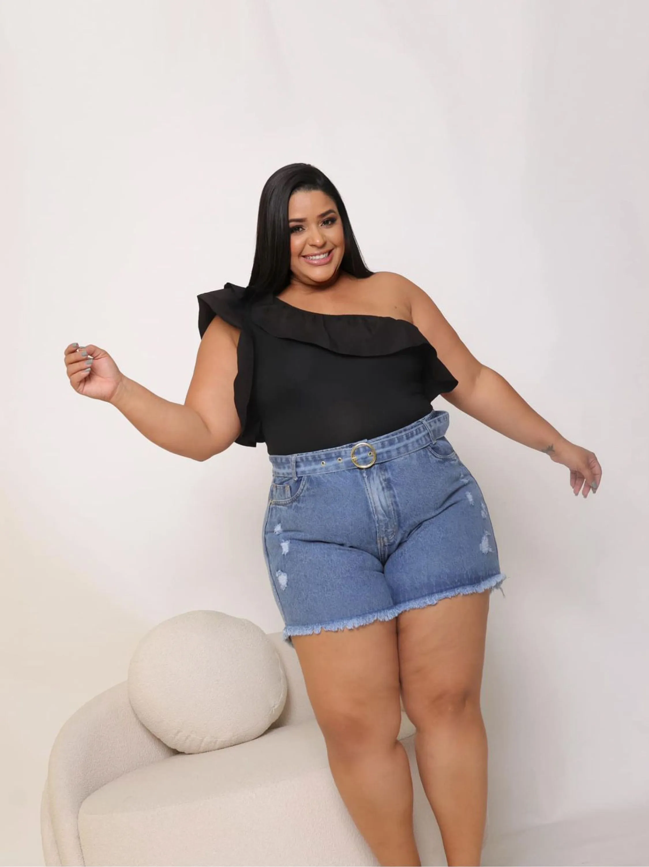 Short jeans plus size