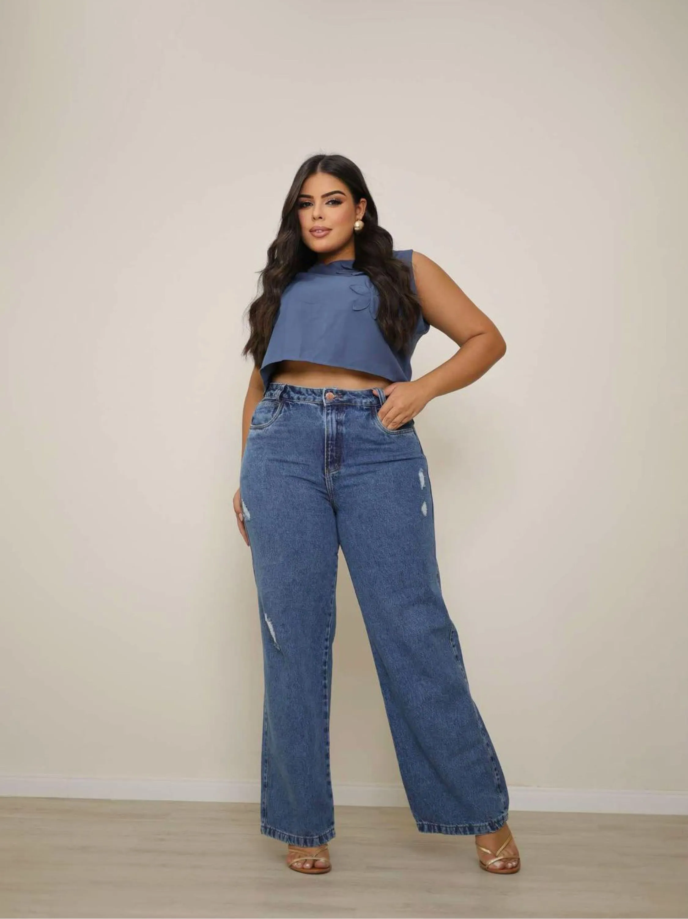 Calça jeans plus size