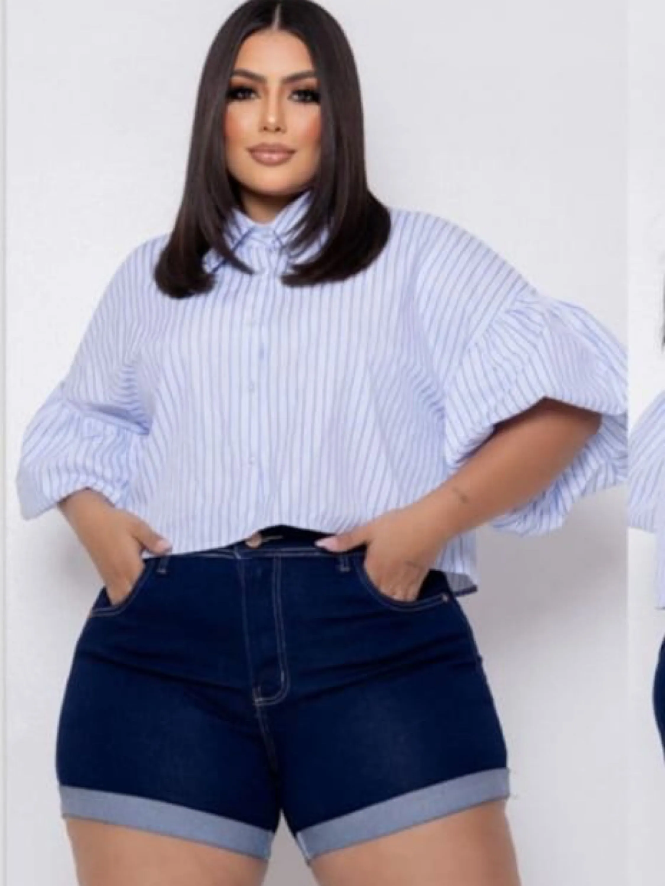 Short jeans plus size