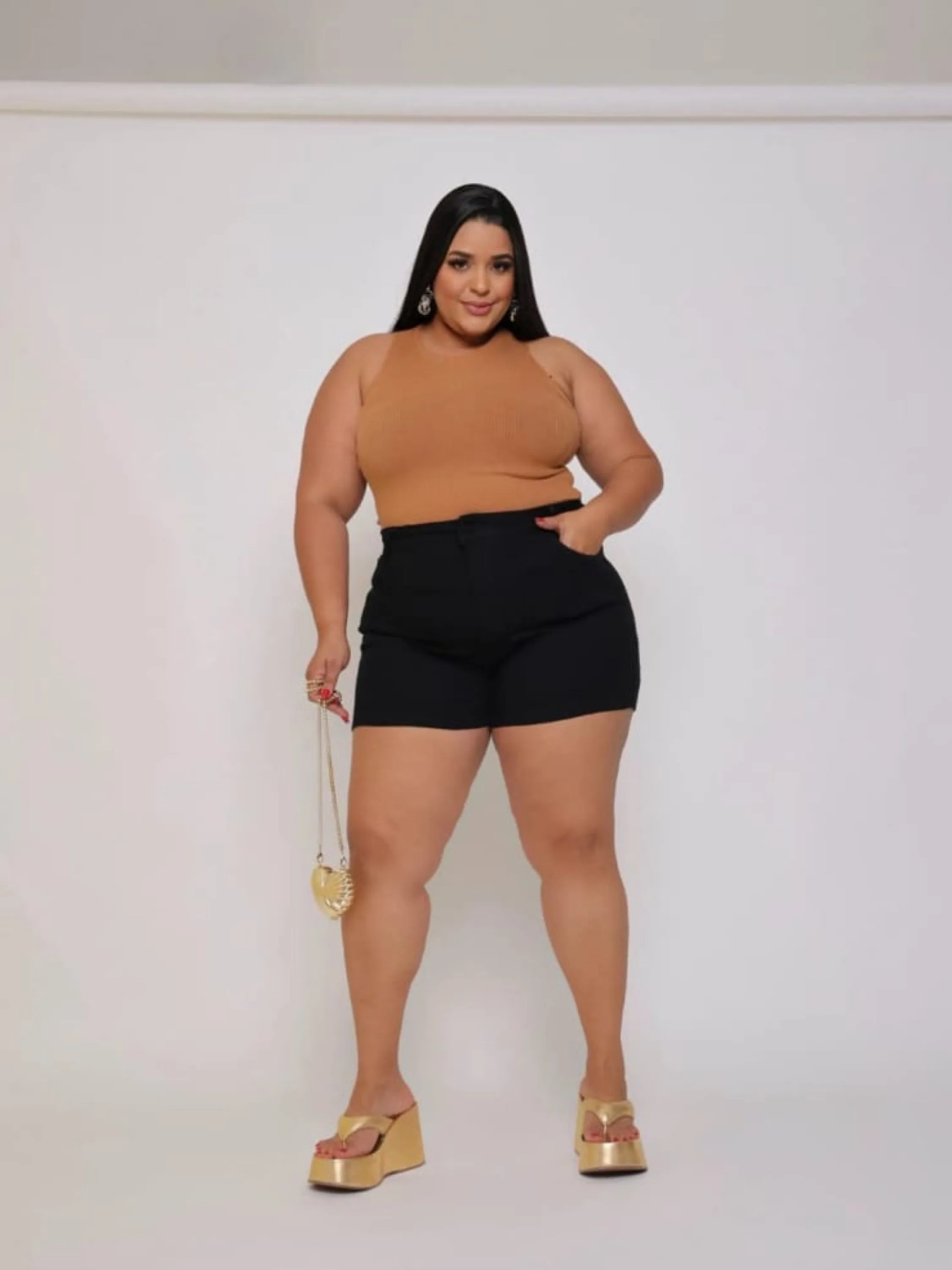 Short jeans plus size