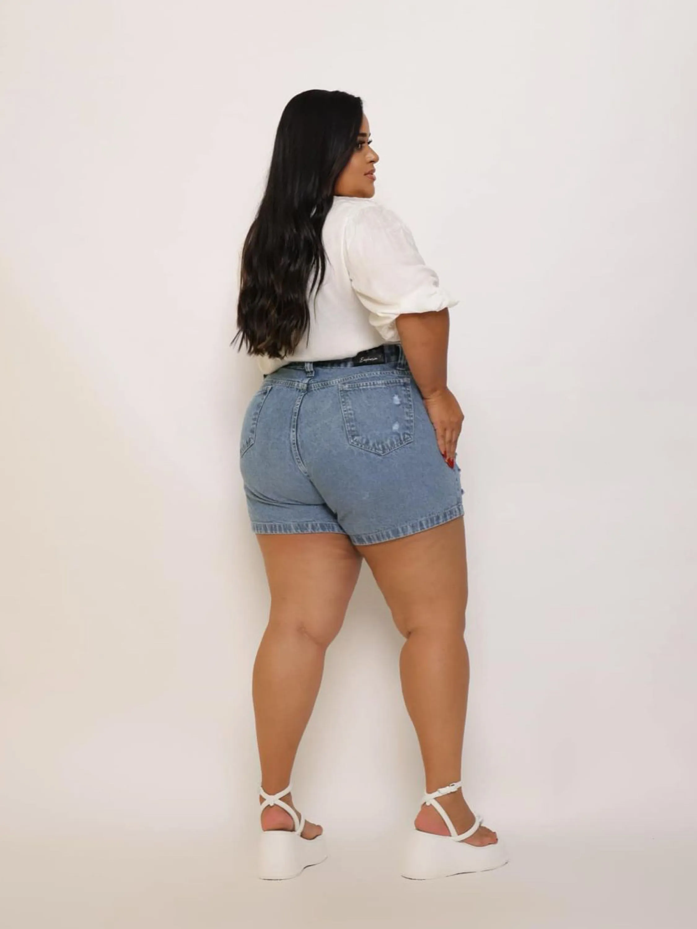 Short jeans plus size