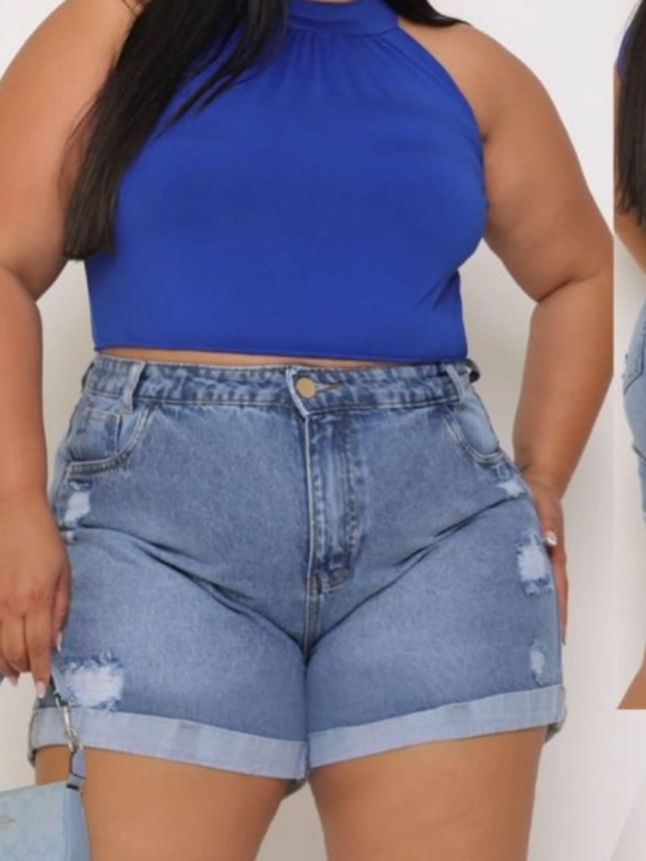 Short jeans plus size