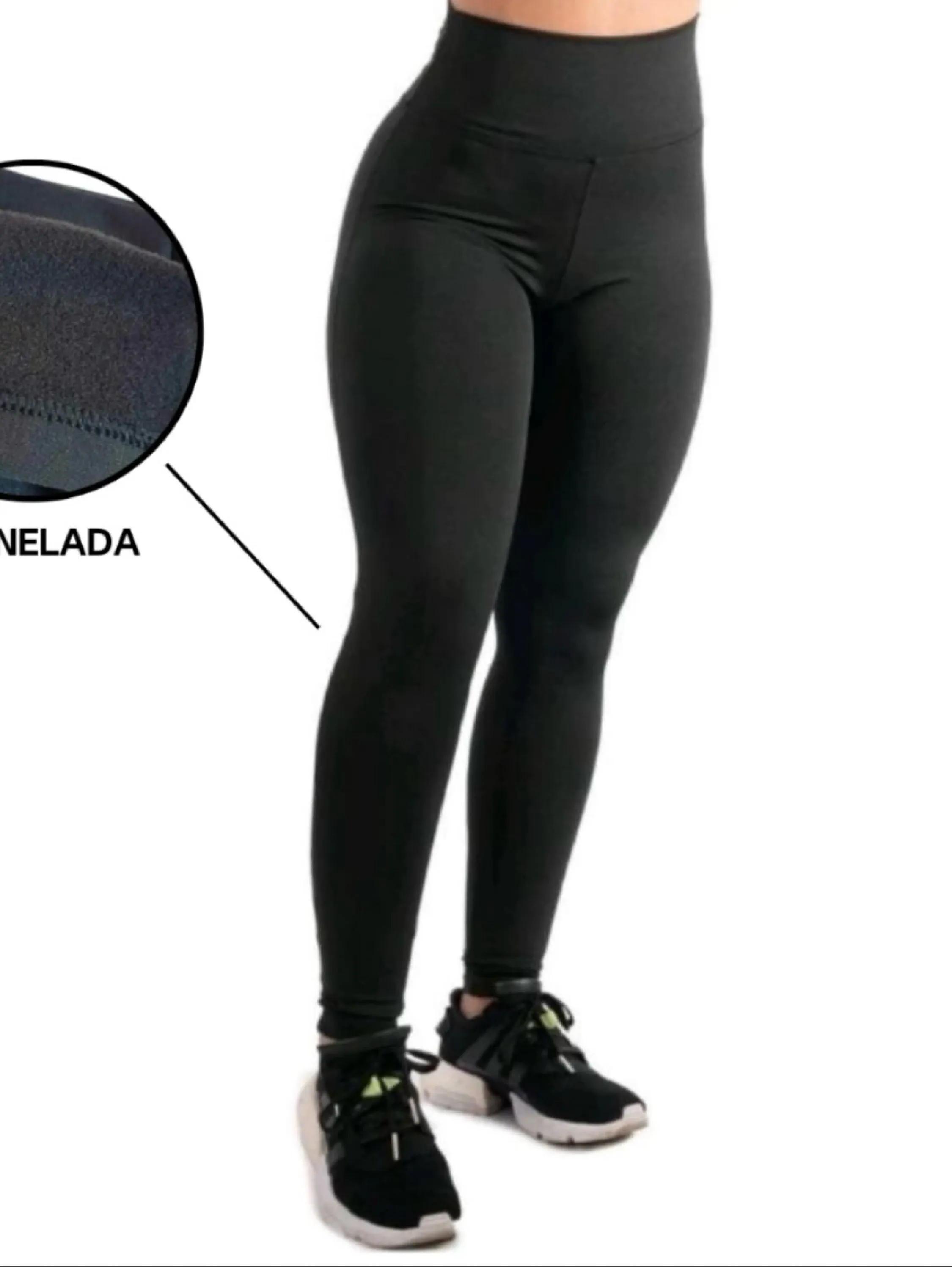 Calça legging Flanelada