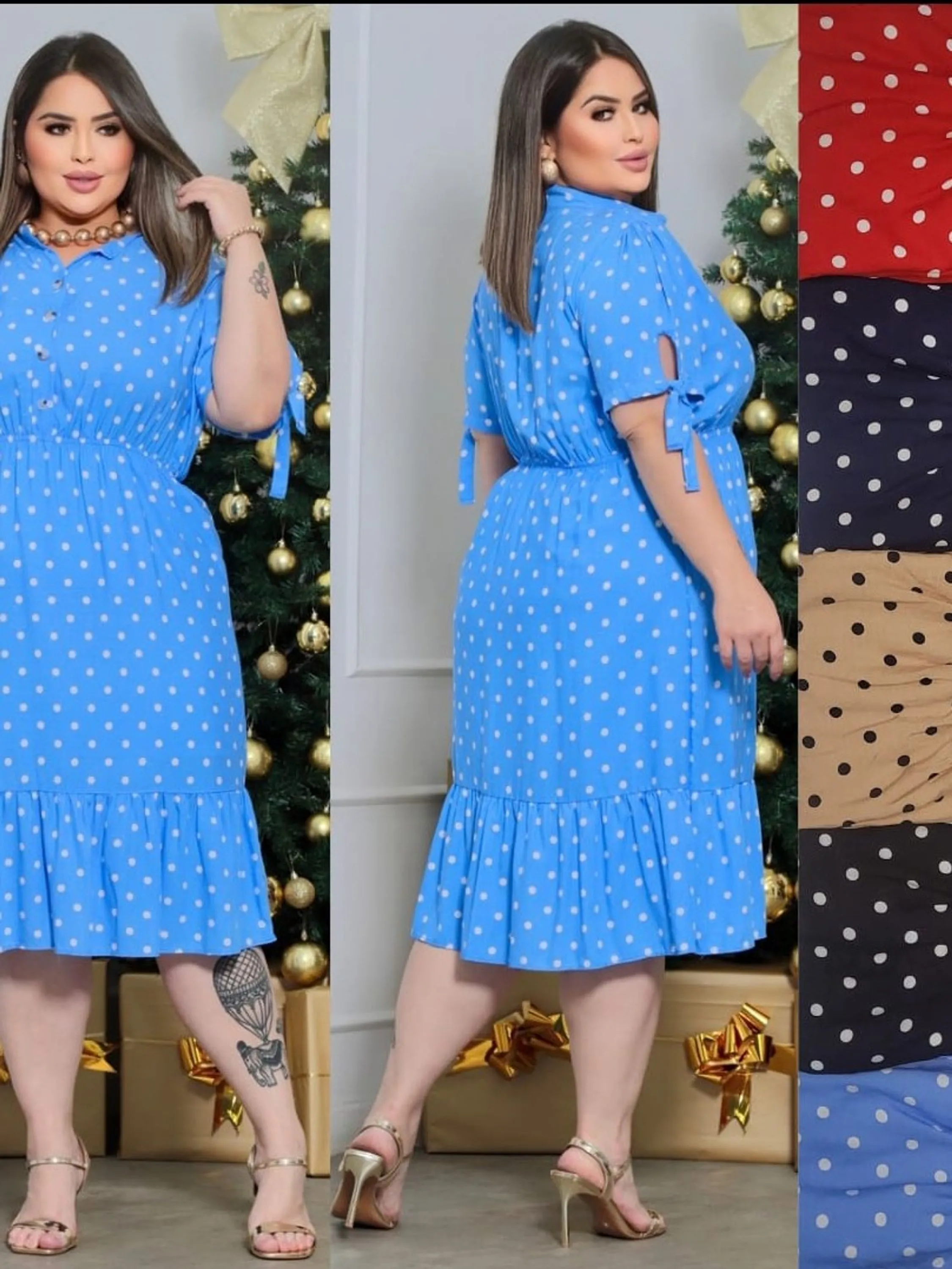 Vestido plus size estampado