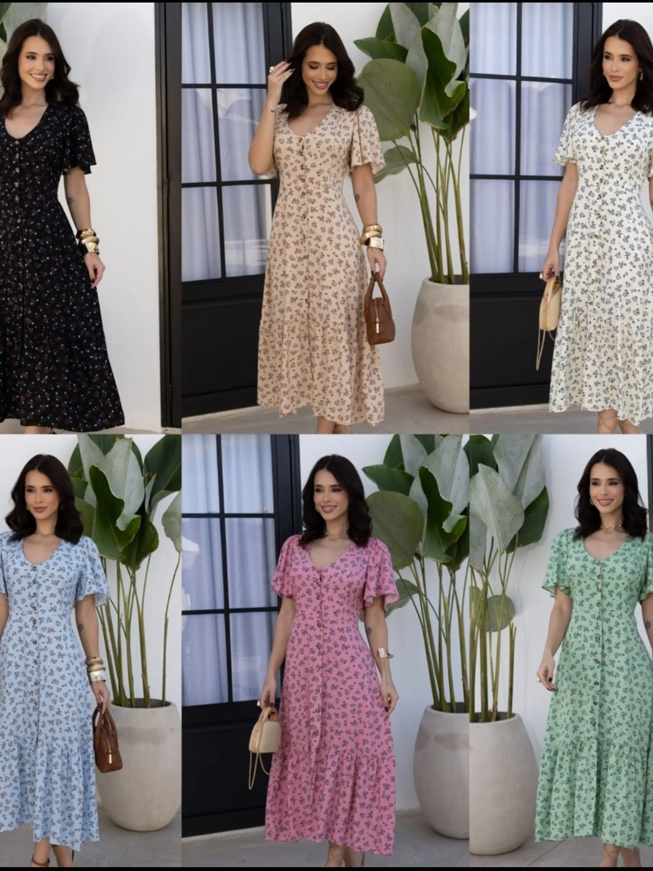 Vestido Midi estampado