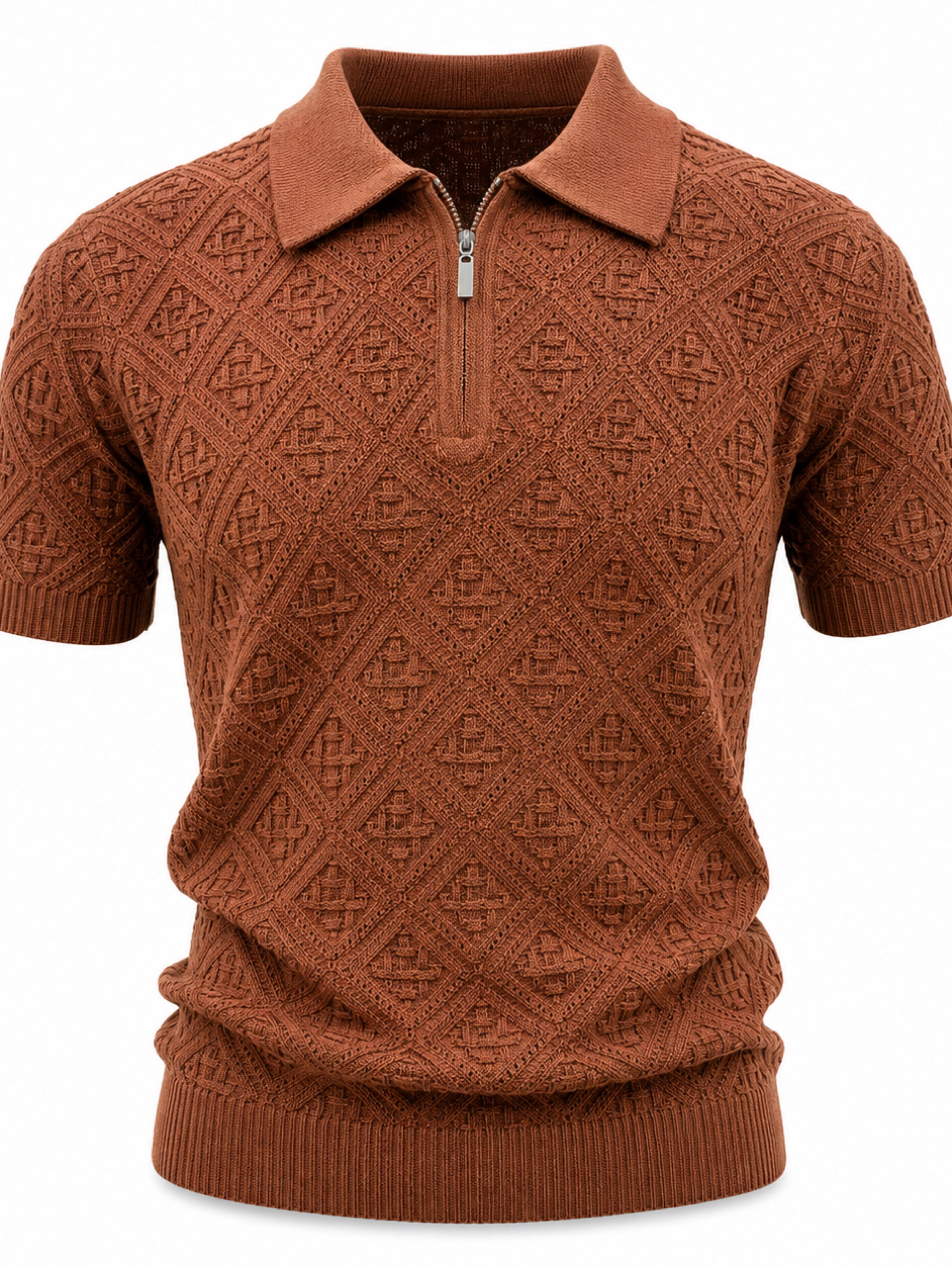 Kit 6 Camisa Polo Tricot Italiana Masculina Lycra Atacado