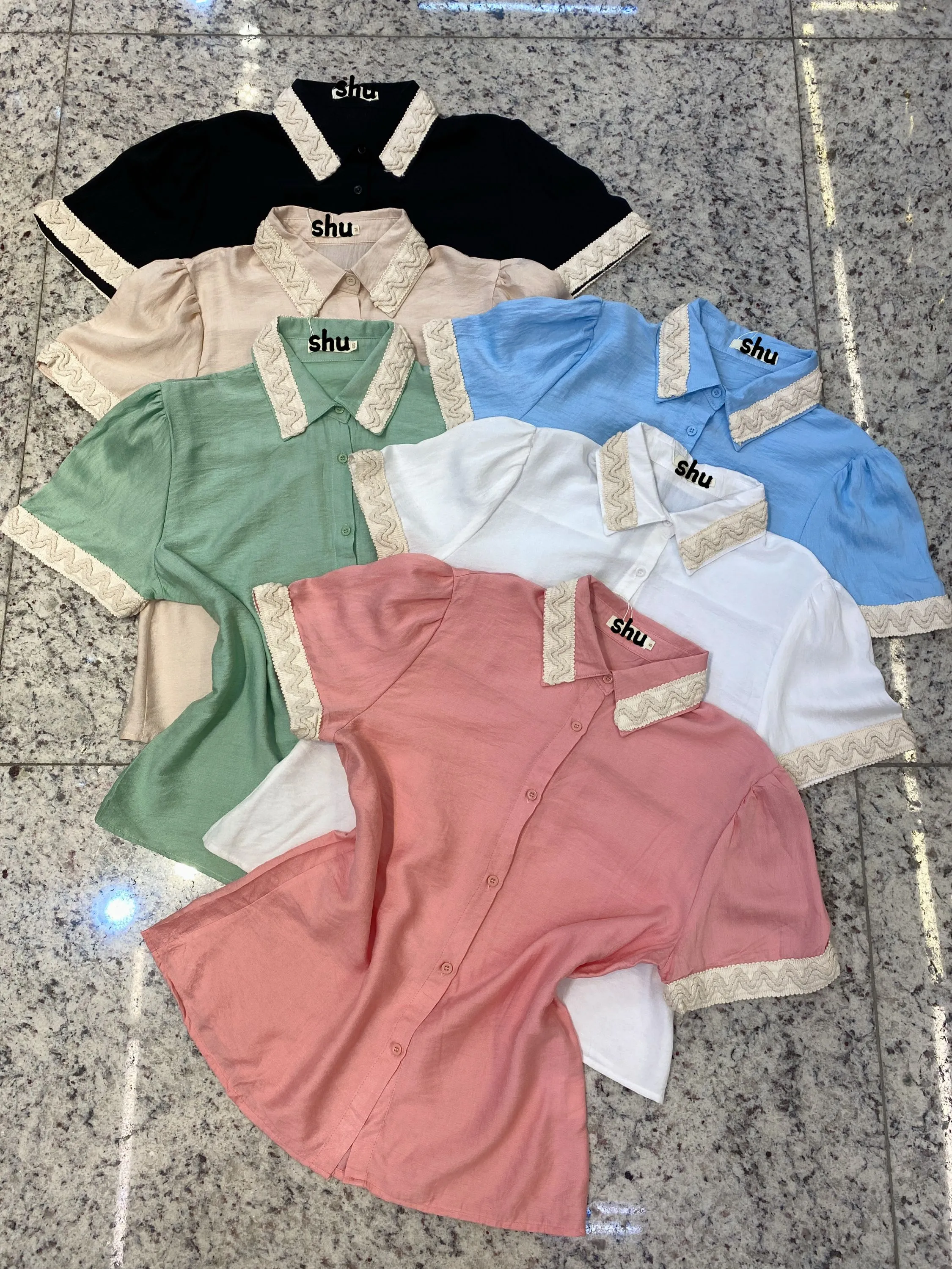 camisa manga curta shu loja
