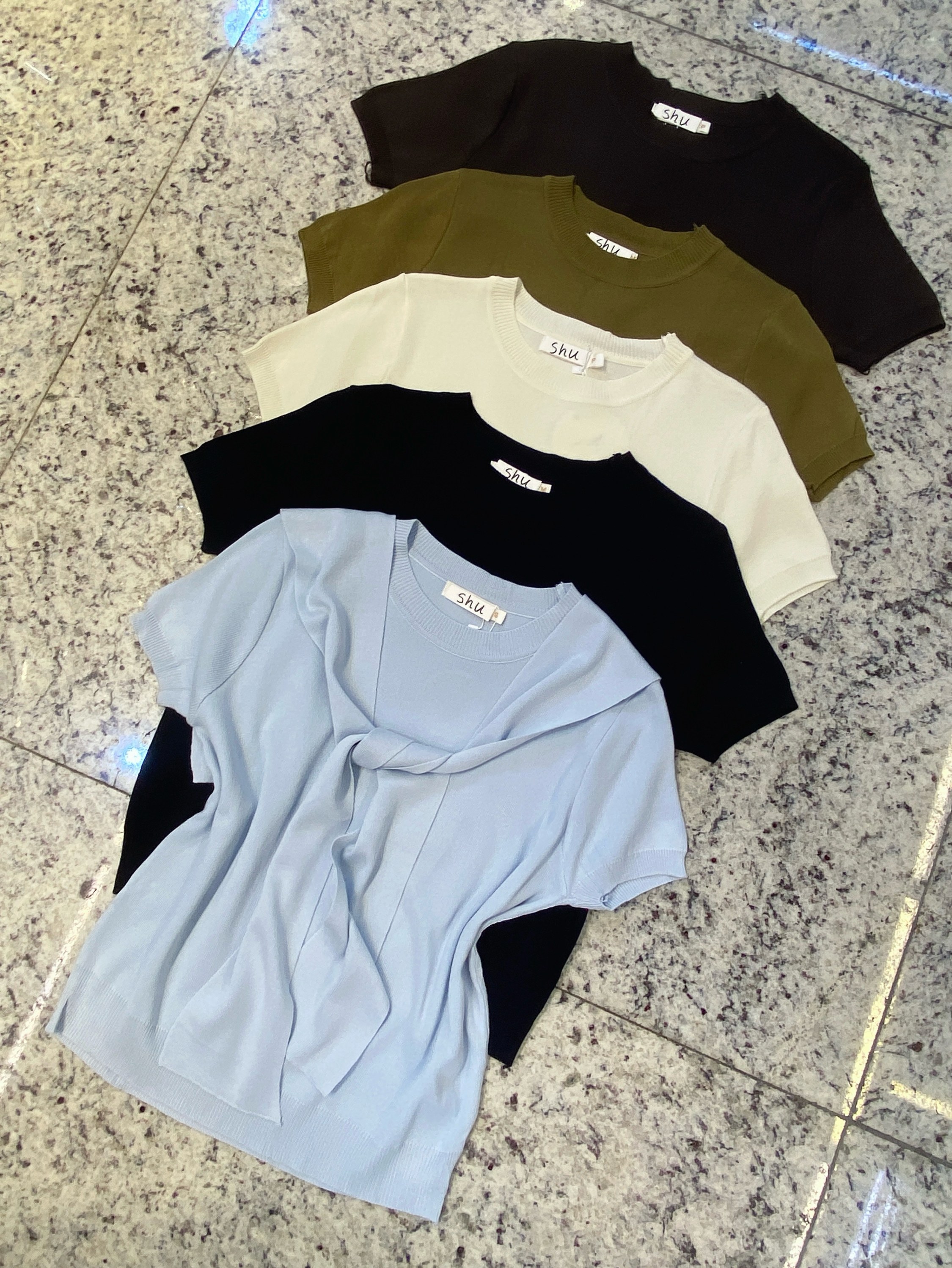 blusa de modal manga curta importado shu loja