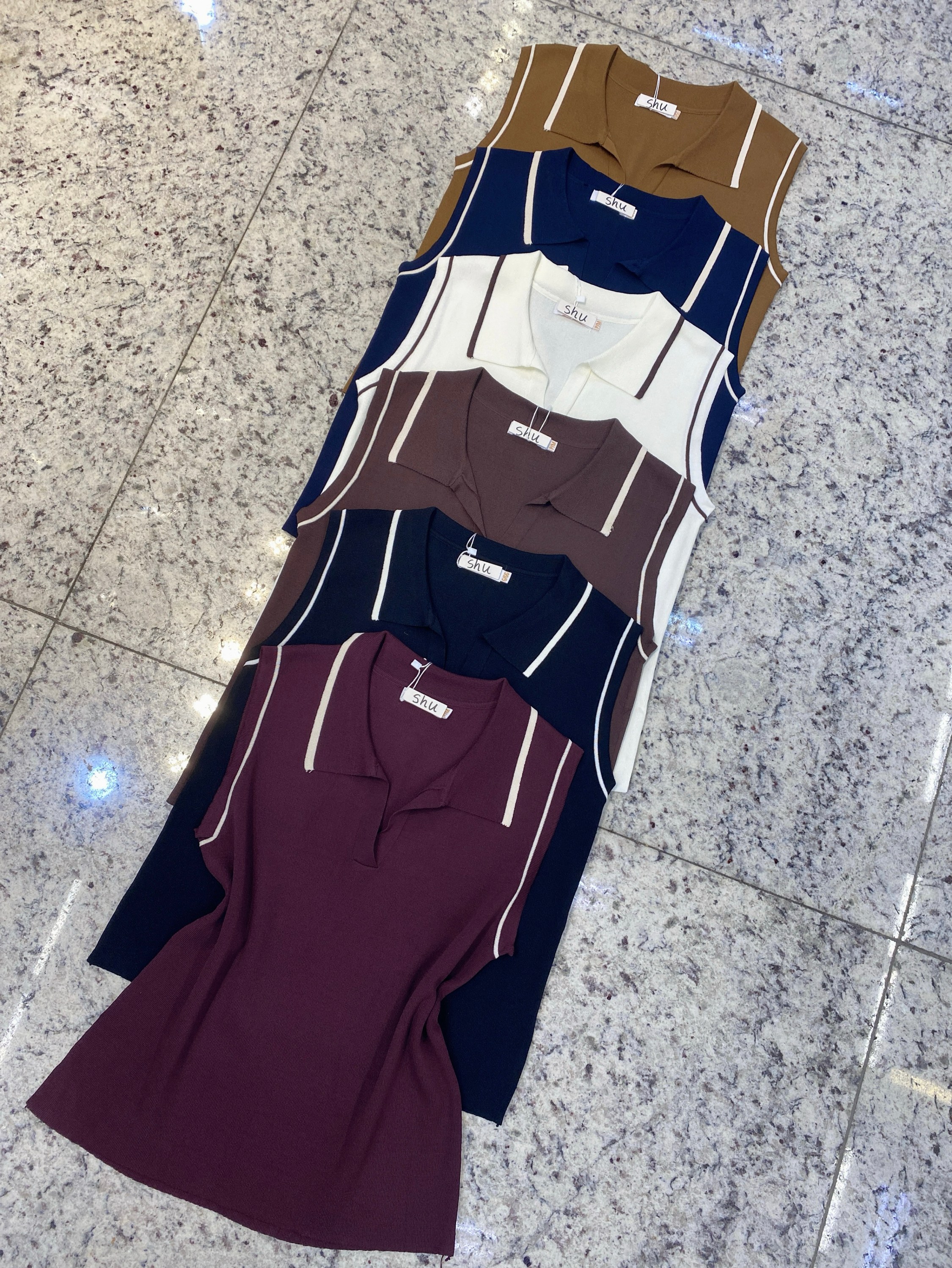 blusa de modal sem manga shu loja