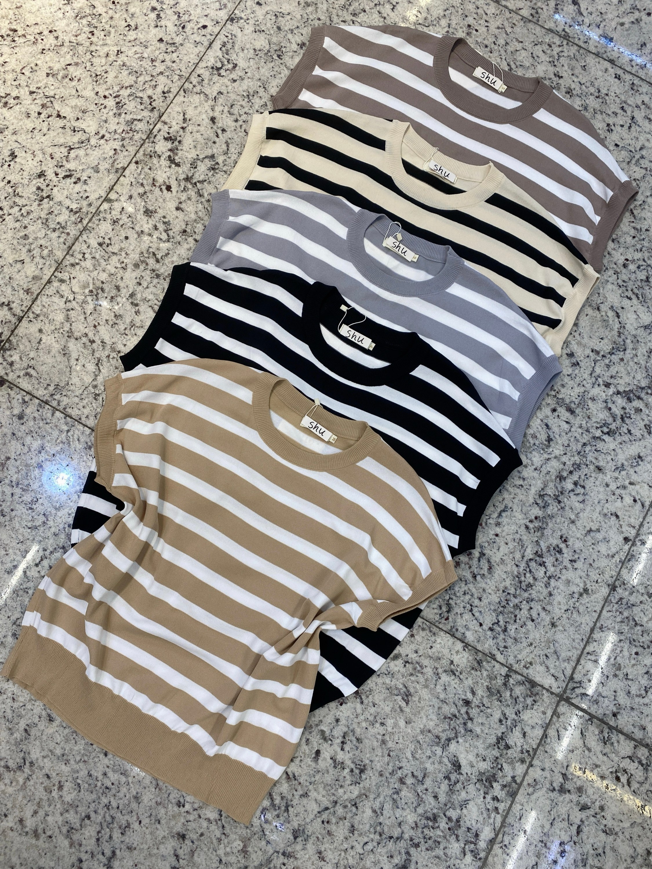 blusa de modal sem manga shu loja
