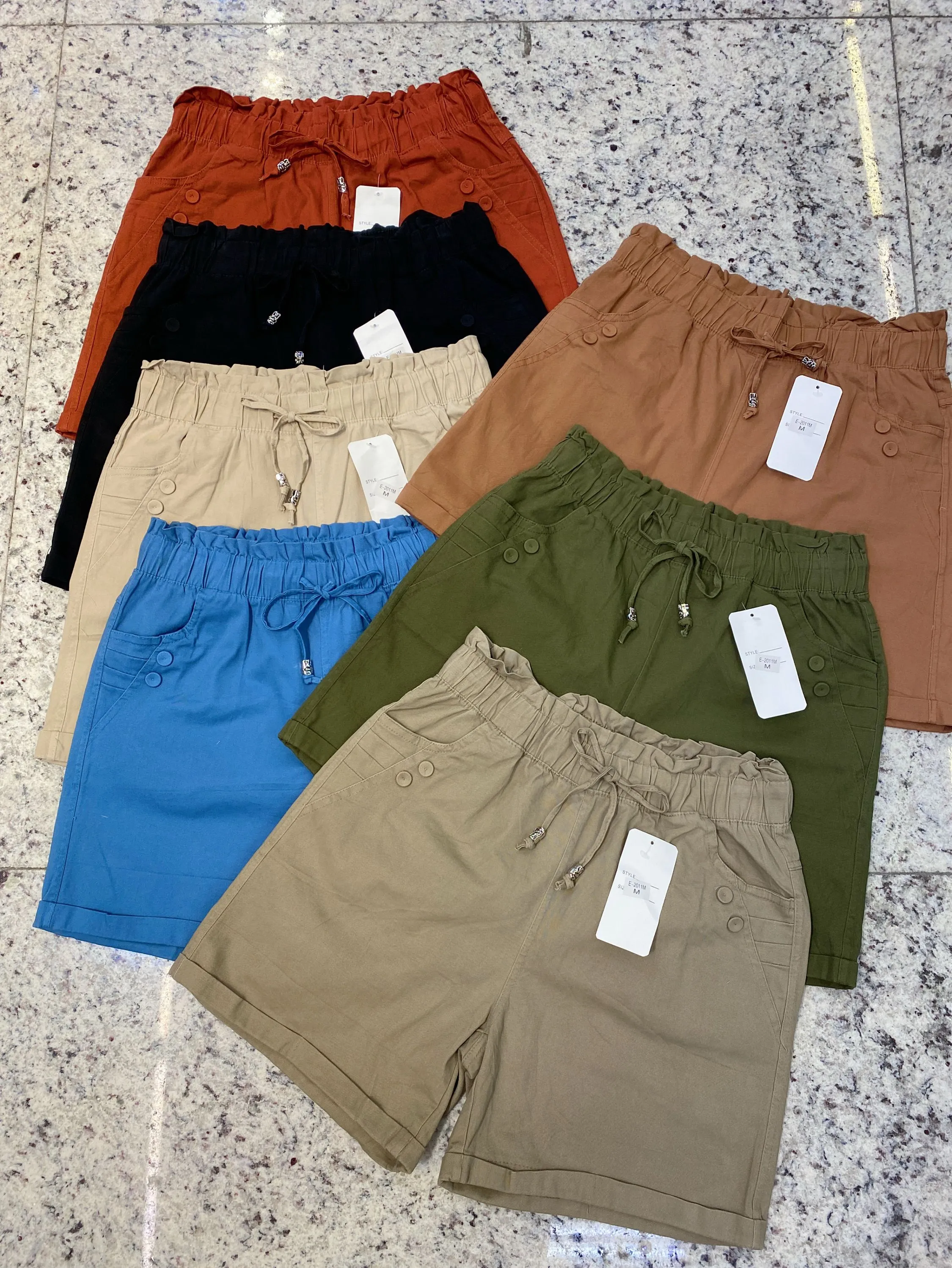 short sarja com elastano shu loja