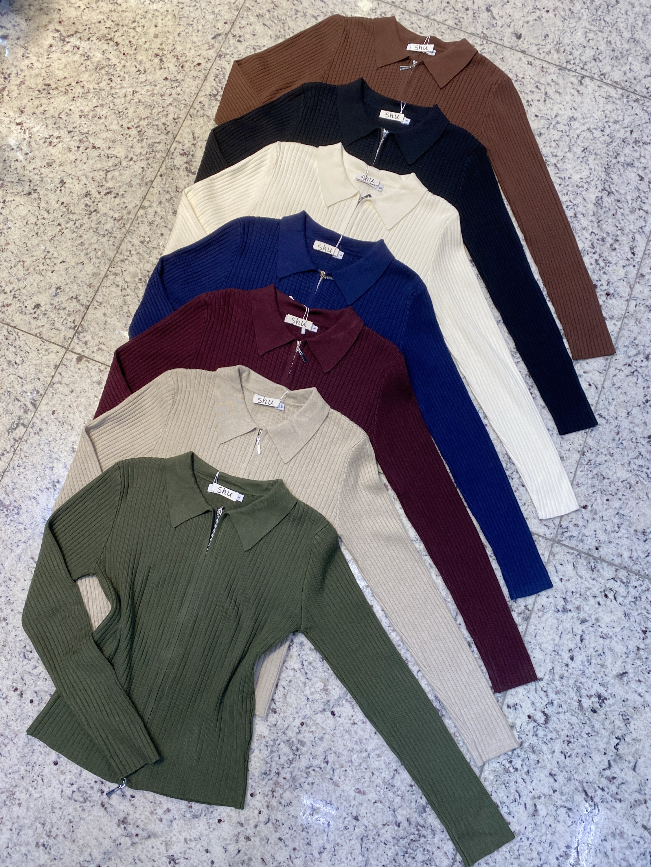 blusa de modal com 2 zíper shu loja