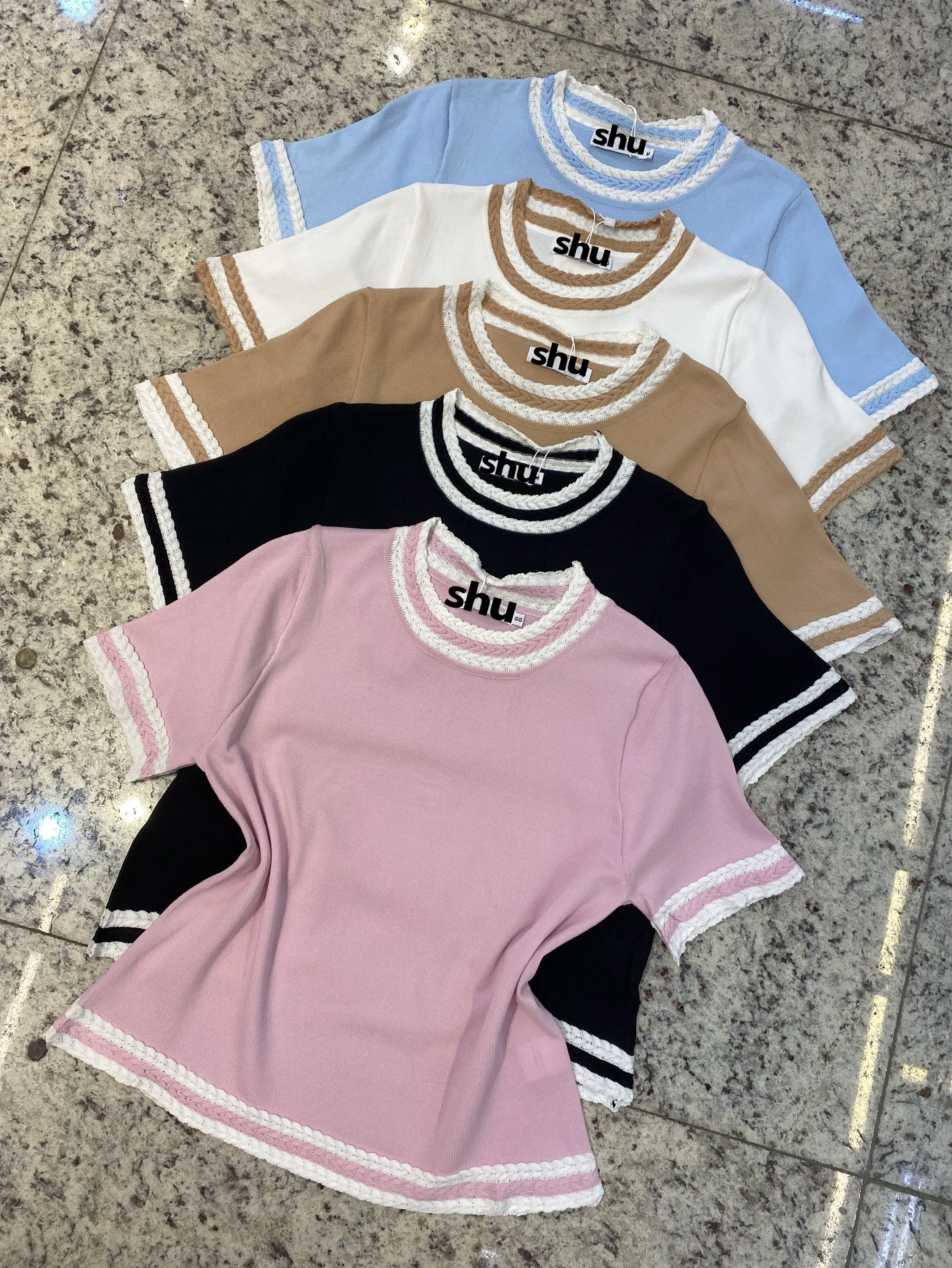 blusa de modal manga curta shu loja