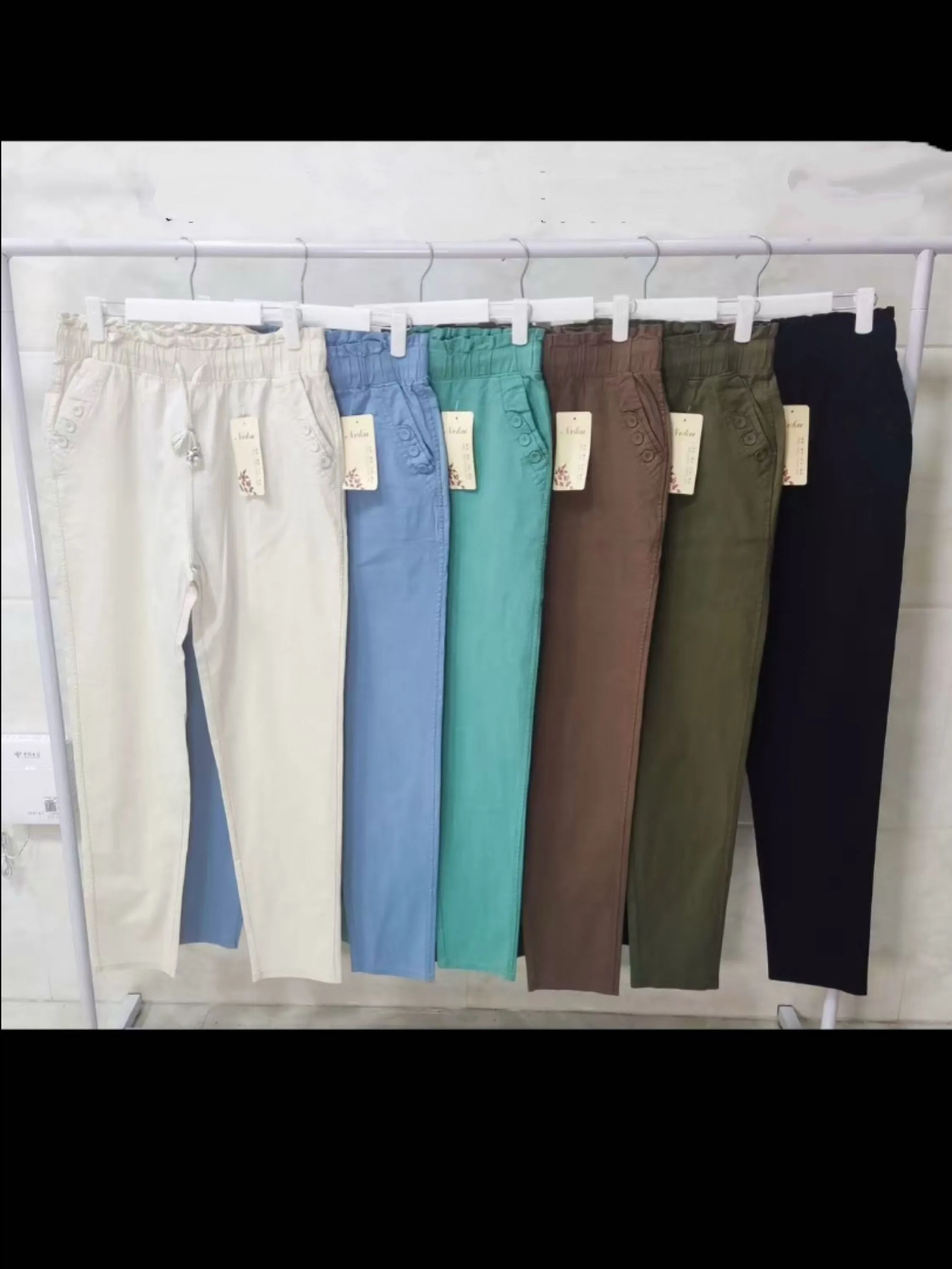 calça linho com elastano shu loja