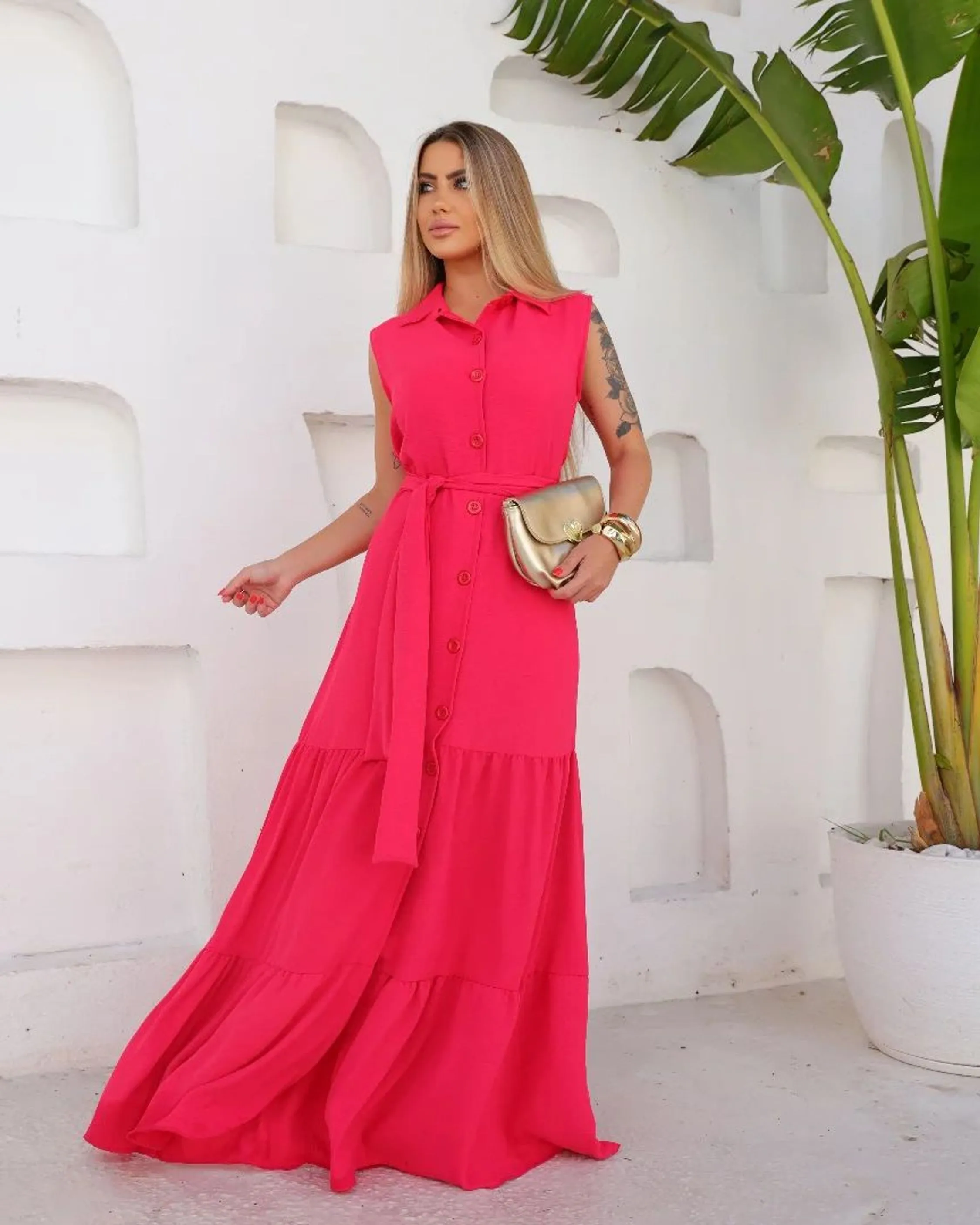 Vestido regata longo Faby